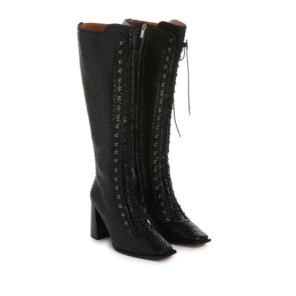 Bottes à lacets Rosario en cuir