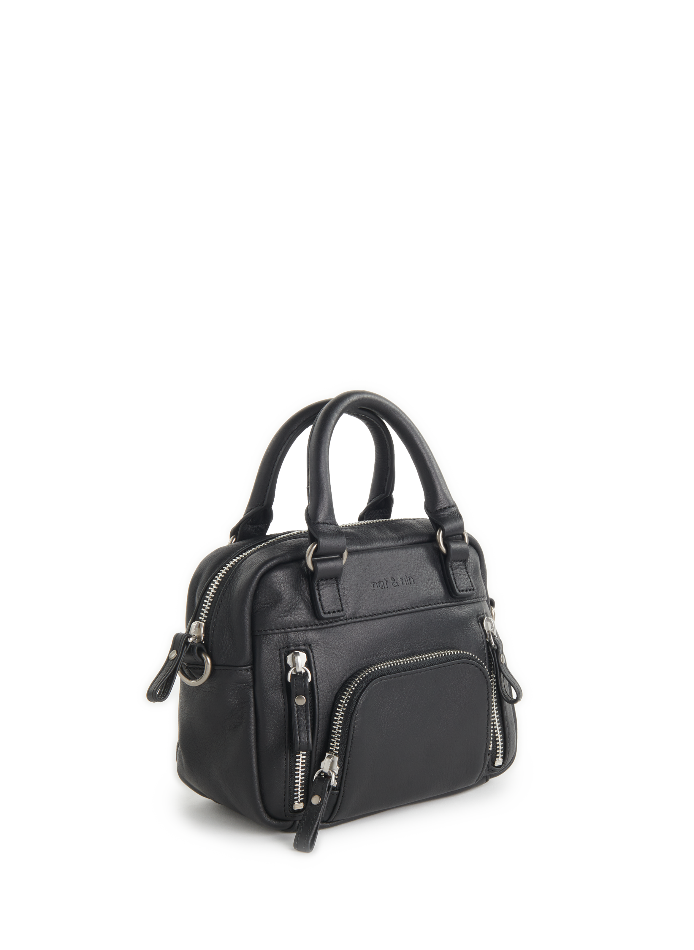 Micro sac à main Macy NAT &amp; NIN Noir