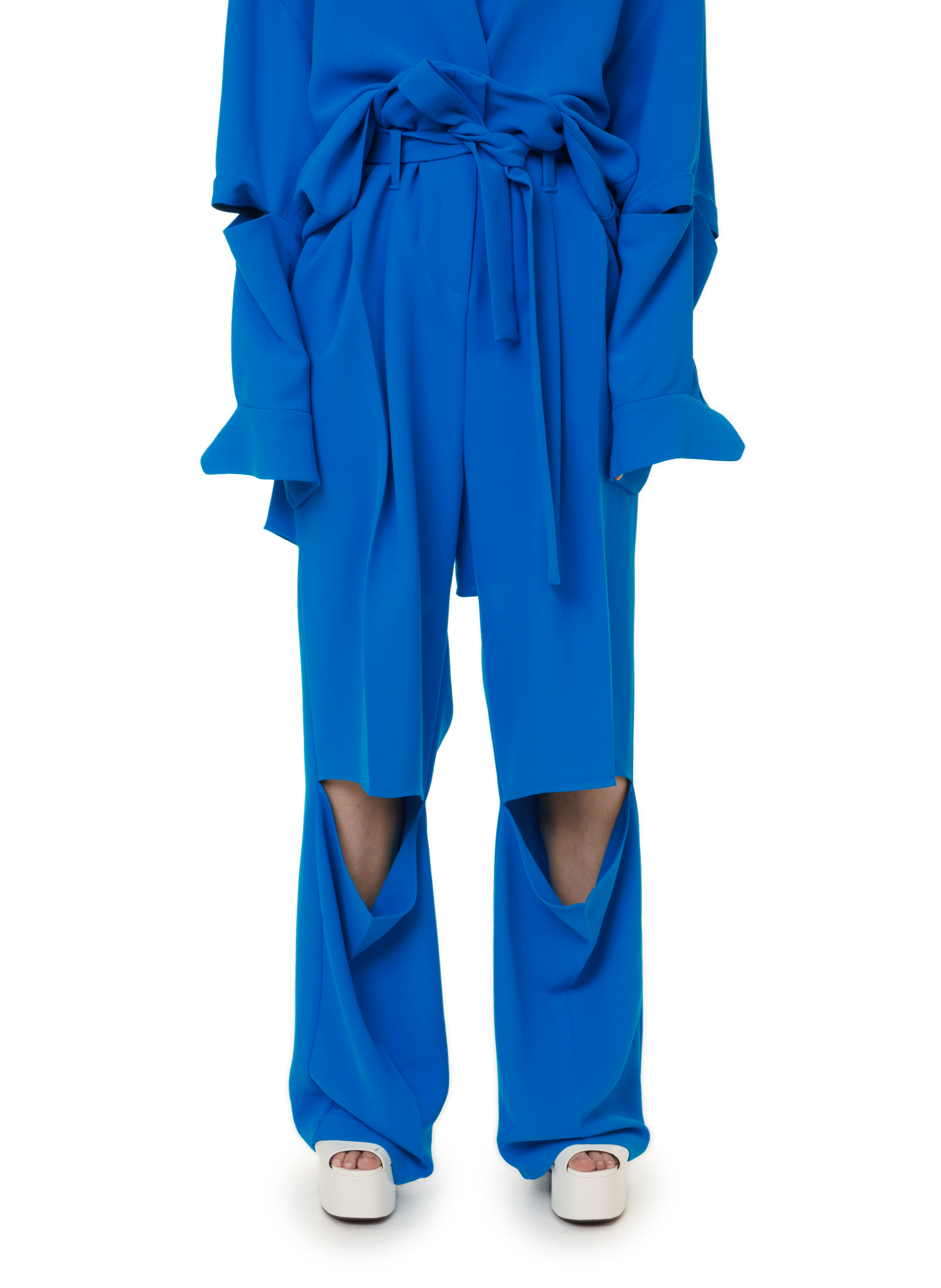 A.W.A.K.E. MODE Pantalon large Bleu