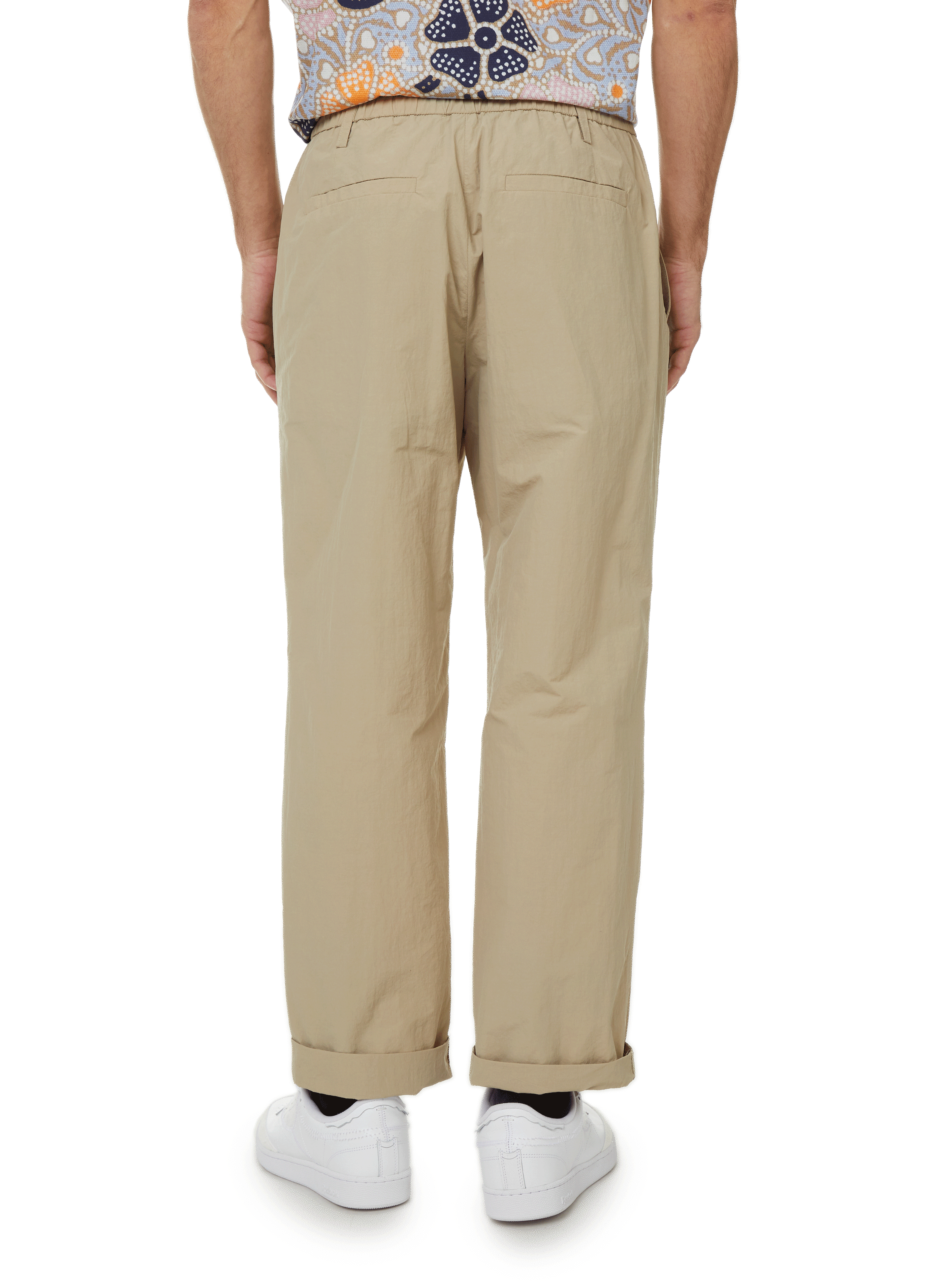 Pantalon en coton mélangé NANUSHKA Beige