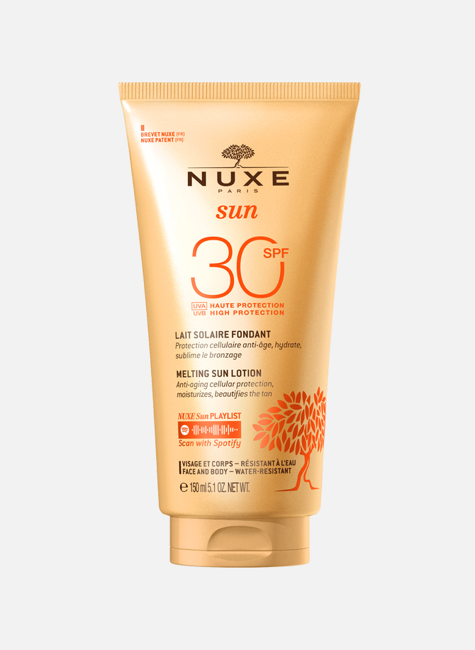 Hochschützende schmelzende Sonnenmilch SPF30 für Gesicht und Körper NUXE