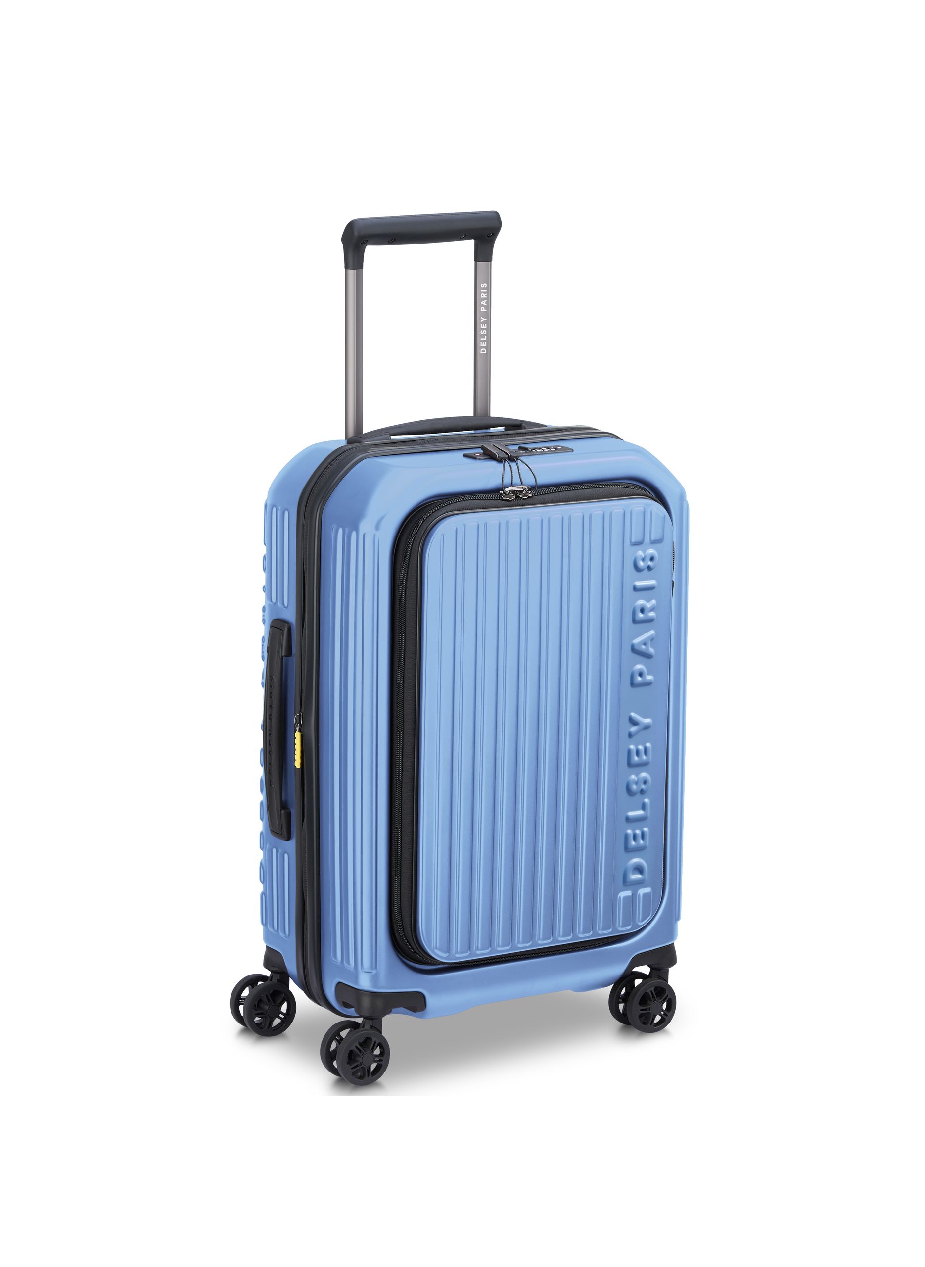 Valise cabine rigide taille s - securitime zip DELSEY PARIS Bleu