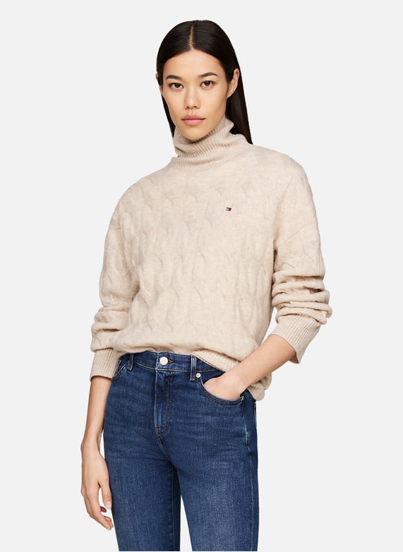 Pull col roule femme tommy hilfiger hotsell