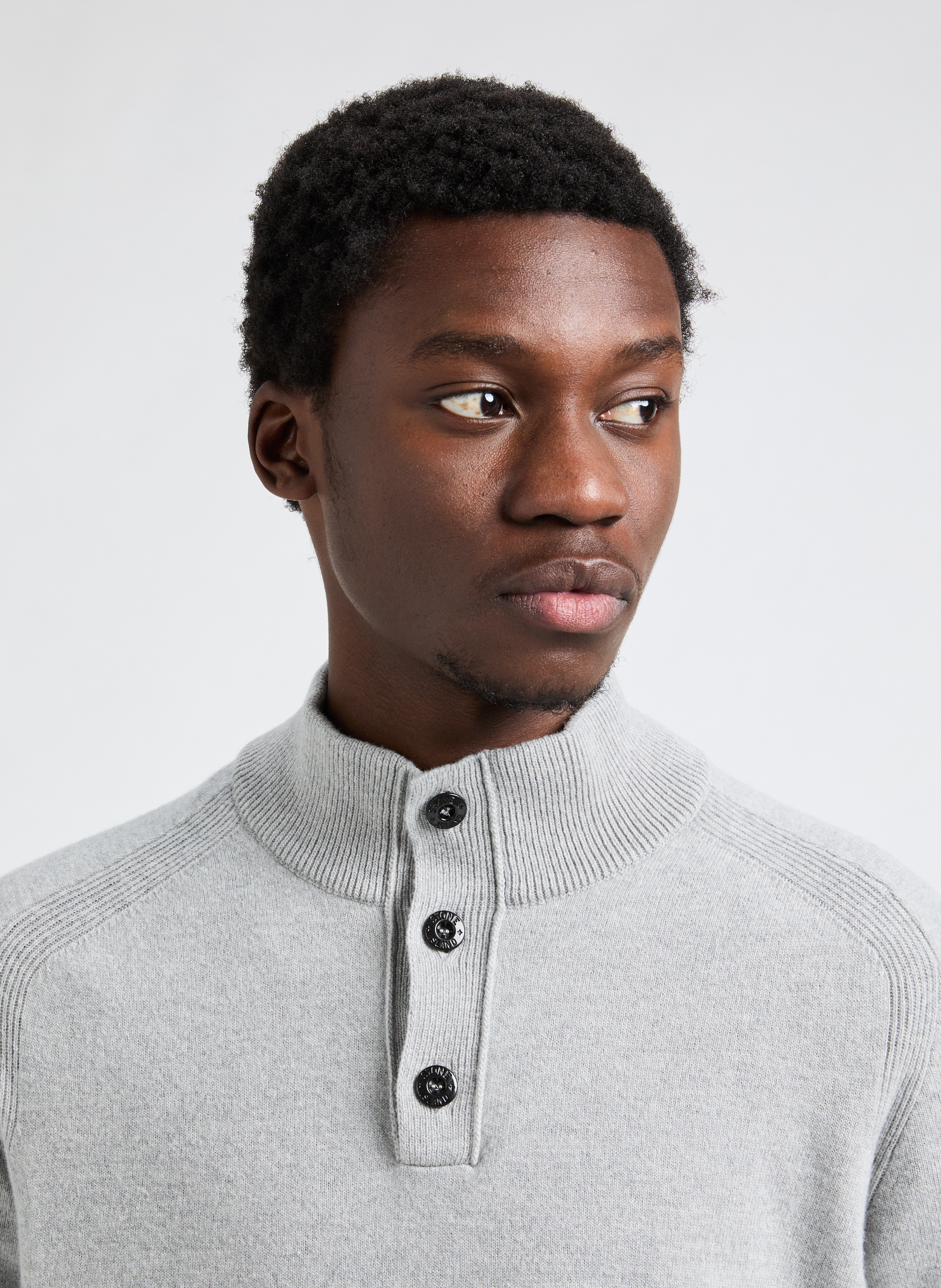 Pull en laine STONE ISLAND Gris