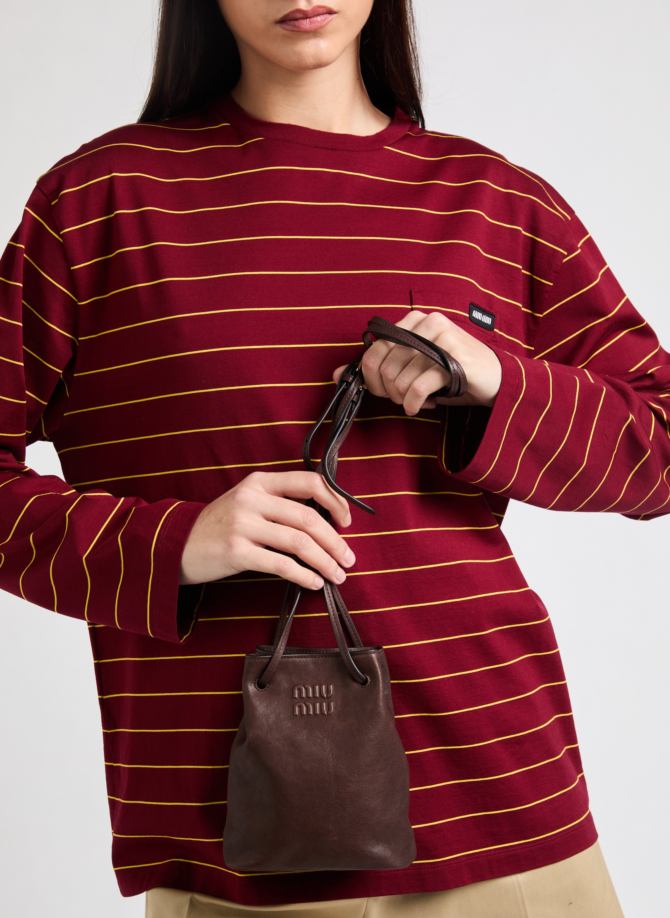 T-shirt en coton MIU MIU Multicolore