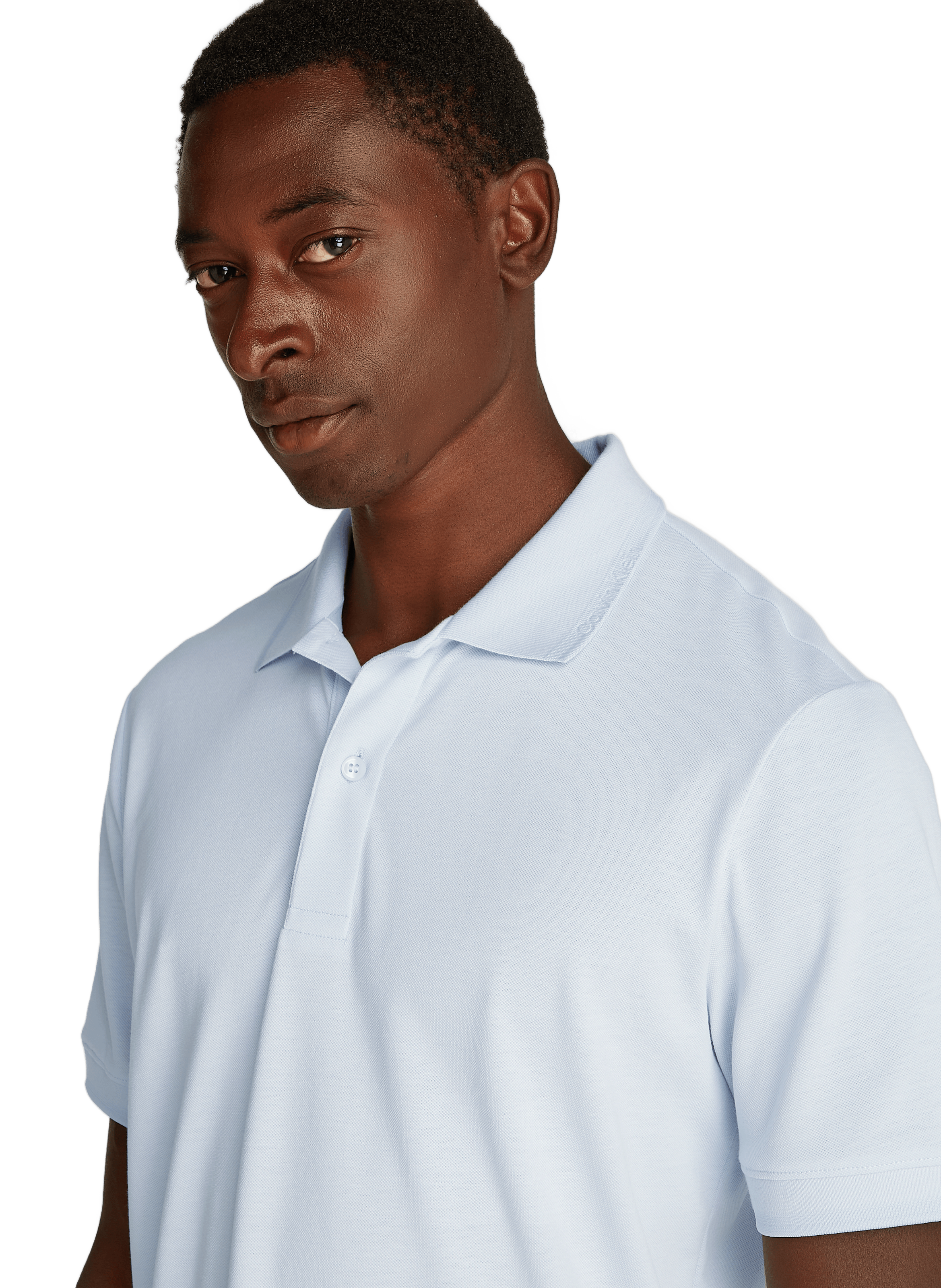 Cotton-blend polo shirt CALVIN KLEIN Blue