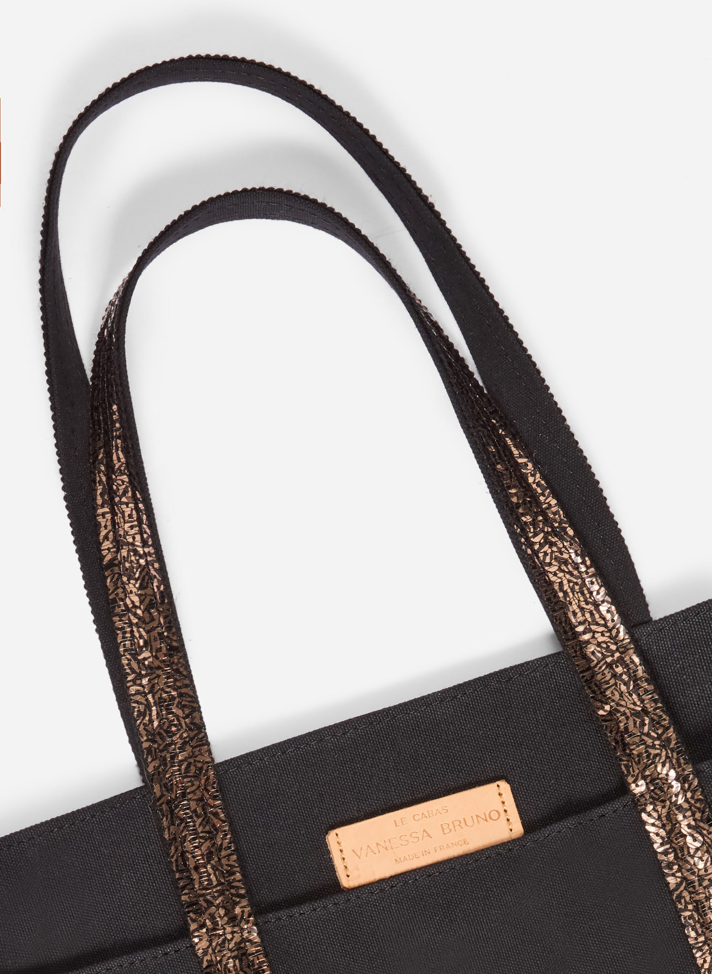 Cabas l zippé en toile VANESSA BRUNO Noir