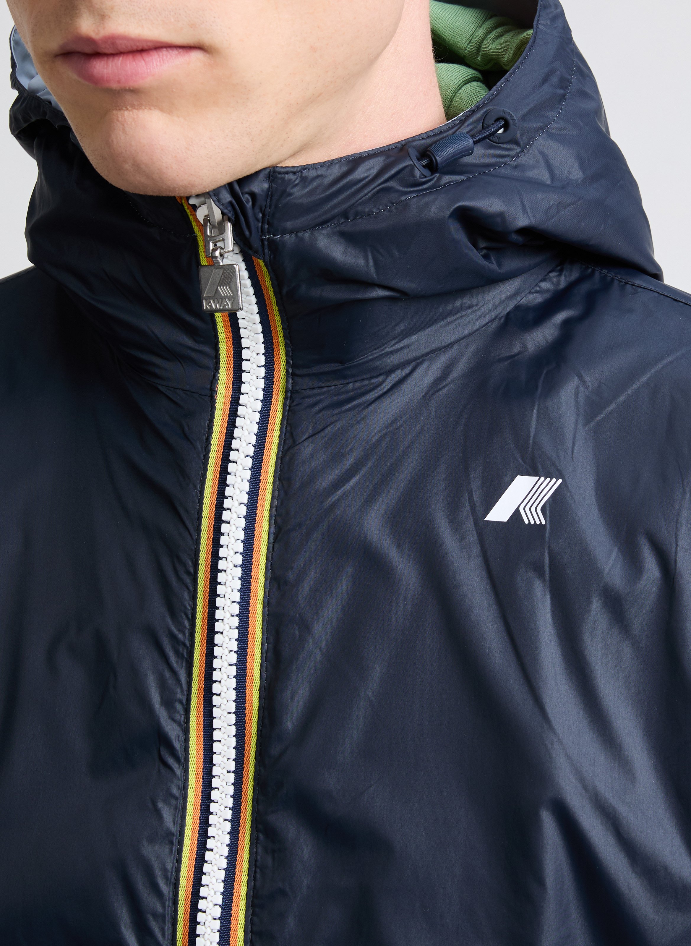 Veste droite coupe-vent K-WAY Gris