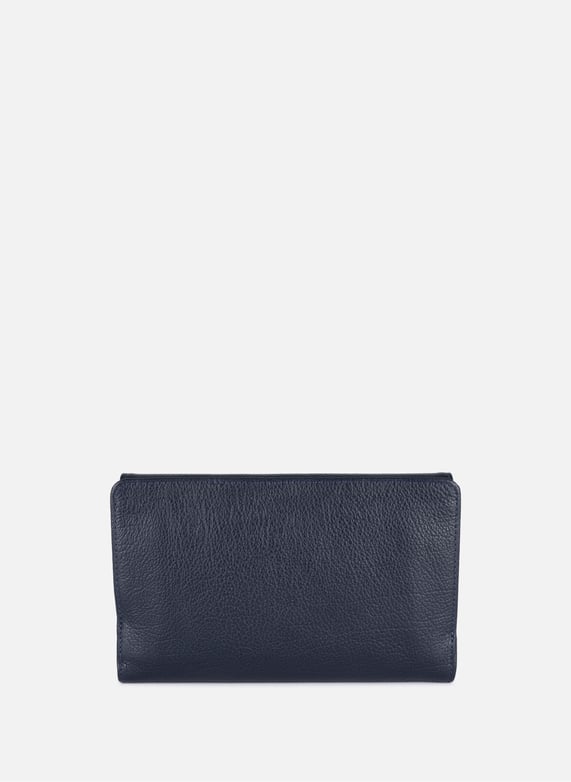 Back to back organizer wallet - Dune | Blue by LANCASTER Back to back organizer wallet - Dune Blue