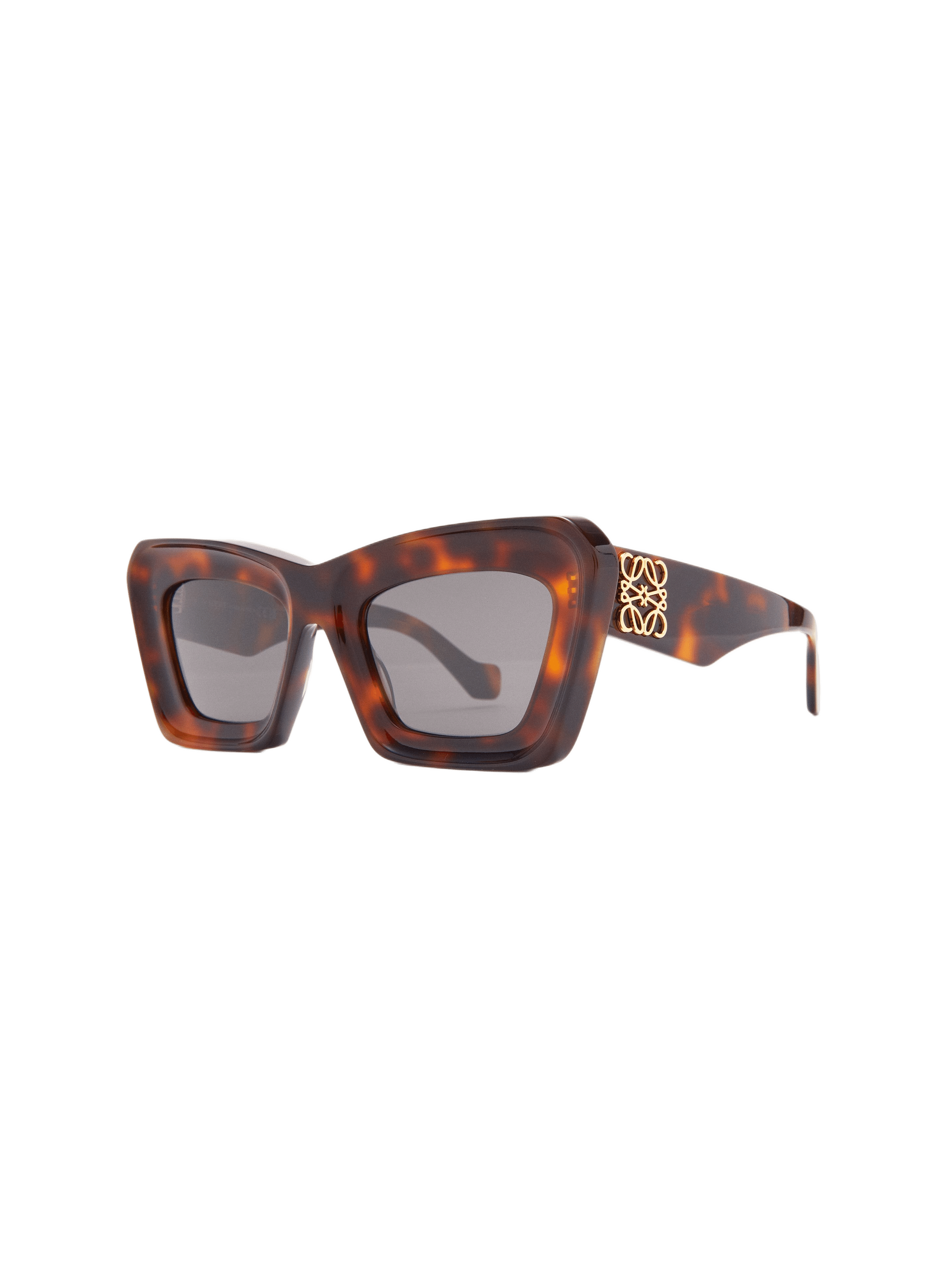 Transparent Beveled Cateye Sunglasses LOEWE Brown