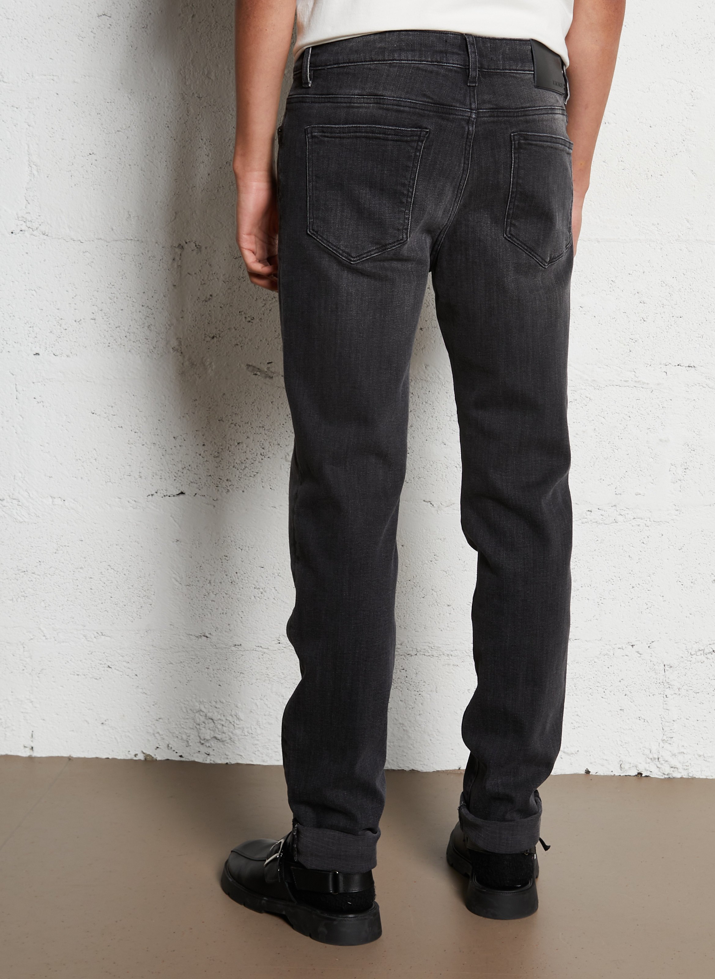 Jean slim en coton mélangé bruce IKKS Gris