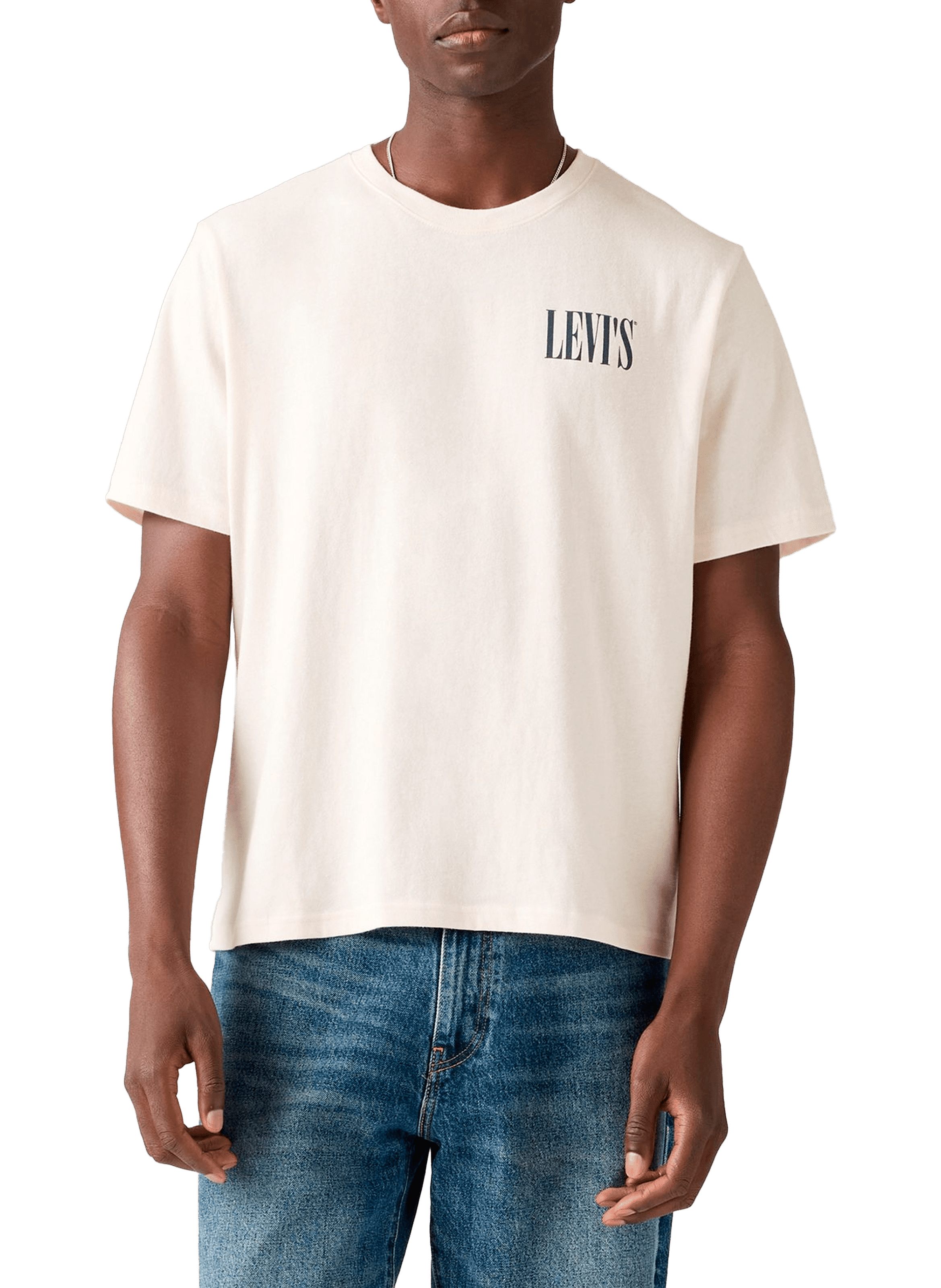 LEVI'S Two Horse Brand patterned T-shirt Beige