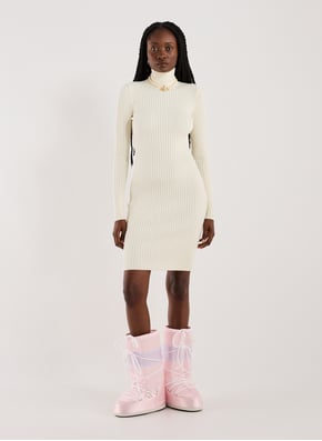 Robe près du corps en laine vierge et coton mélangés WOLFORD Robe près du corps en laine vierge et coton mélangés WOLFORD