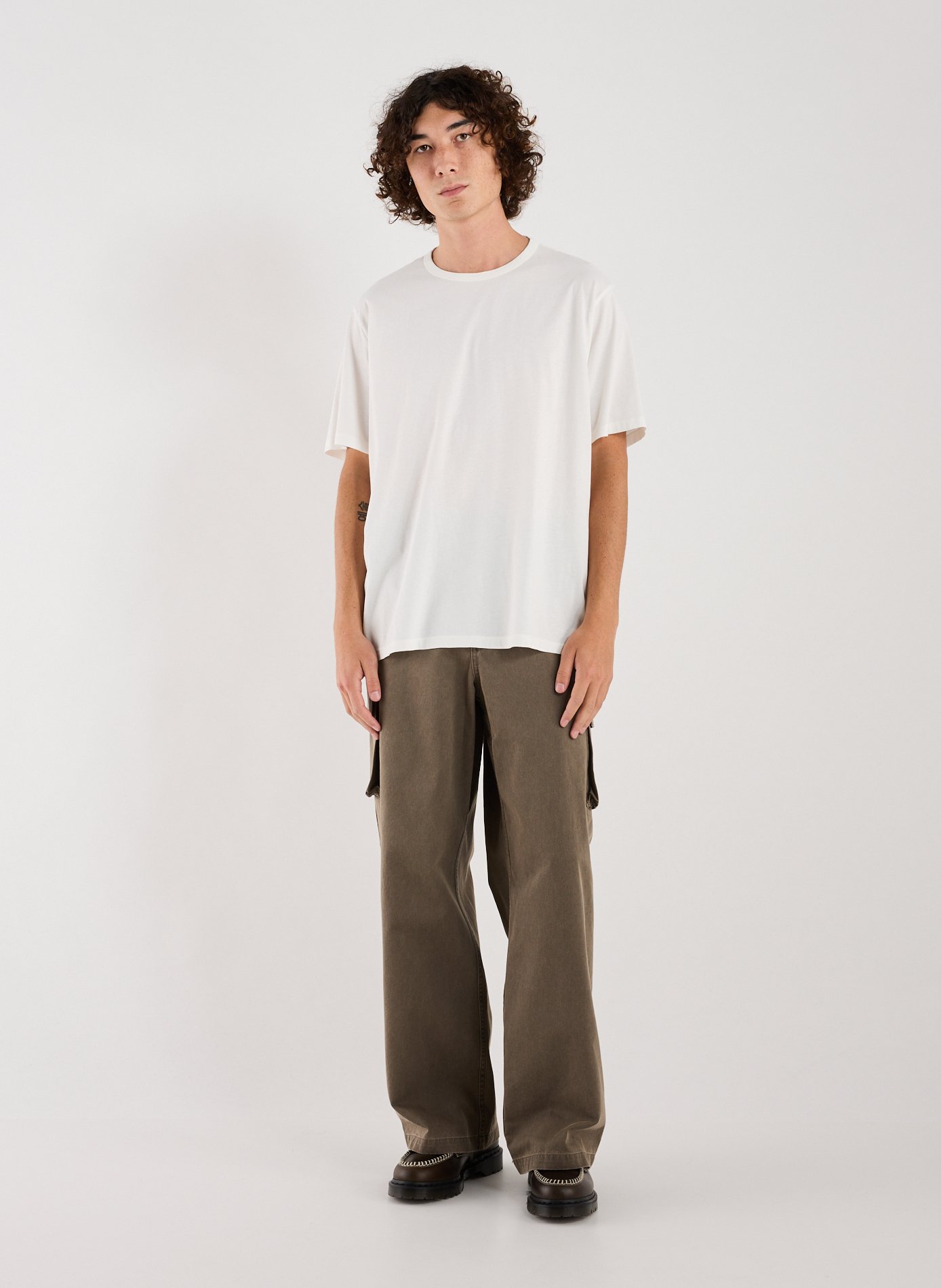 Solid cotton cargo pants OUR LEGACY Brown