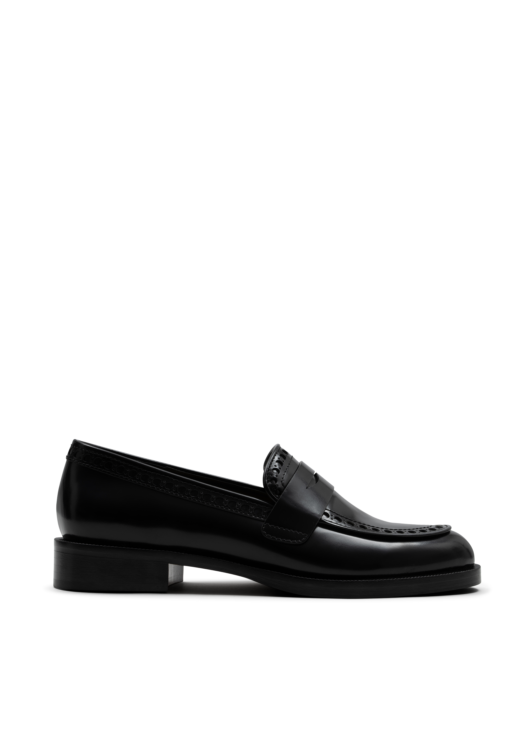PARALLELE Mocassins caruso en veau brossé Noir