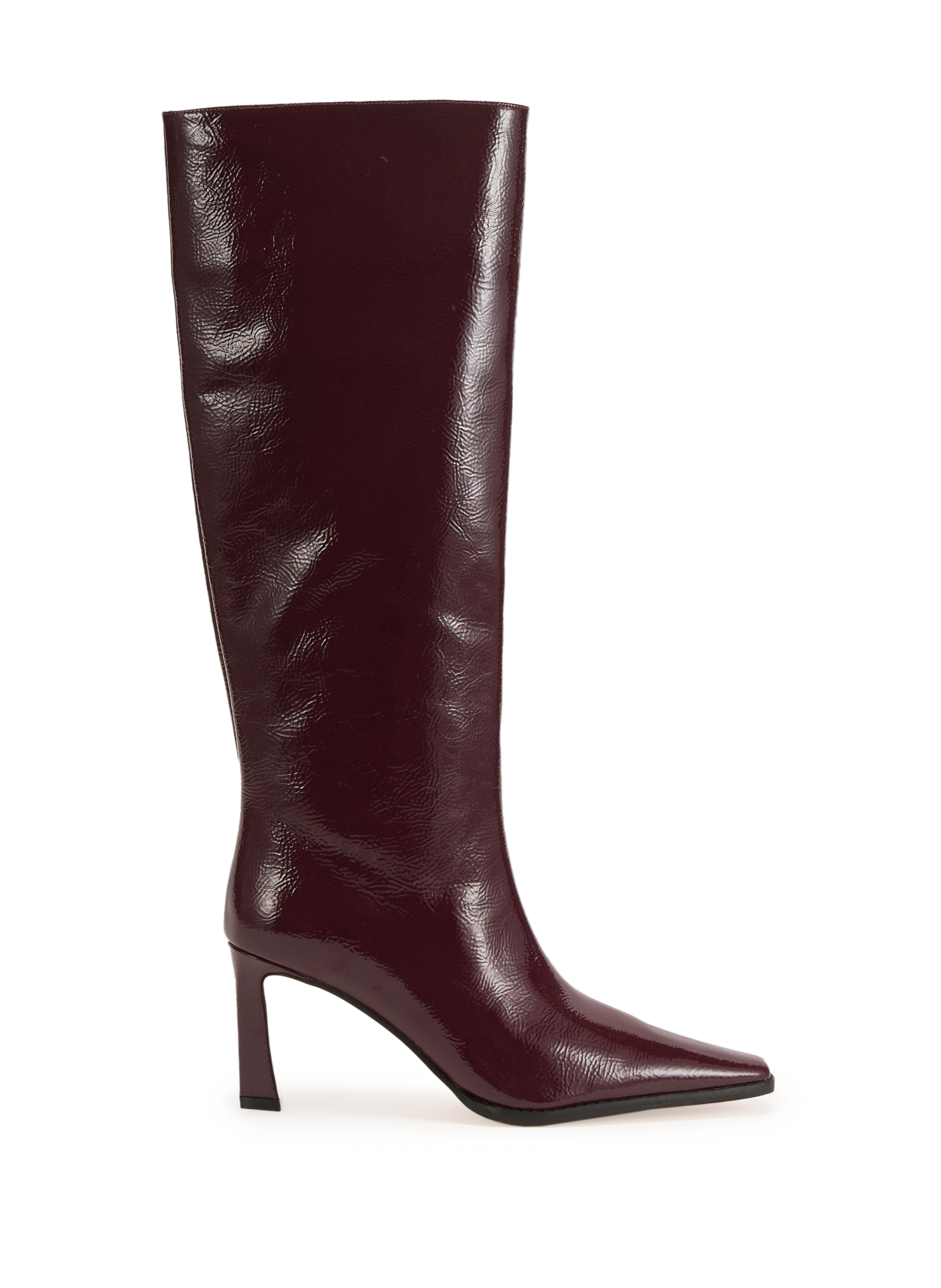 MICHAEL KORS Bottes en cuir verni Rouge