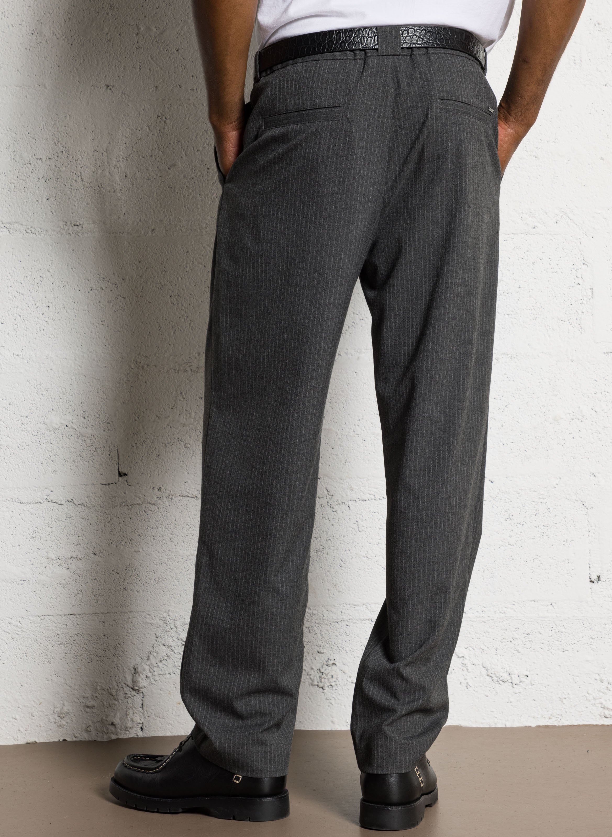Pantalon de costume à rayures IKKS Gris