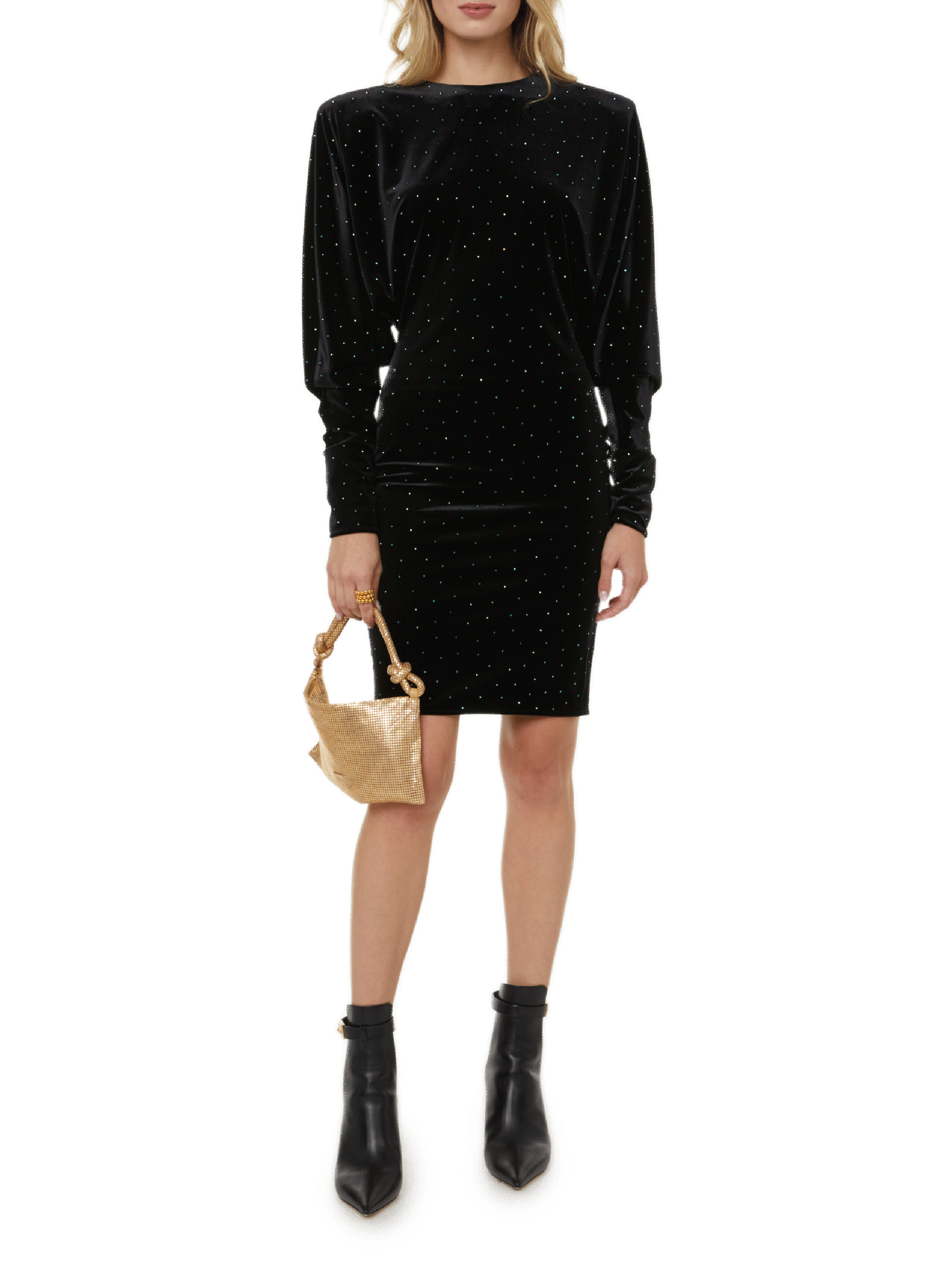 ALEXANDRE VAUTHIER Rhinestone dress  Black