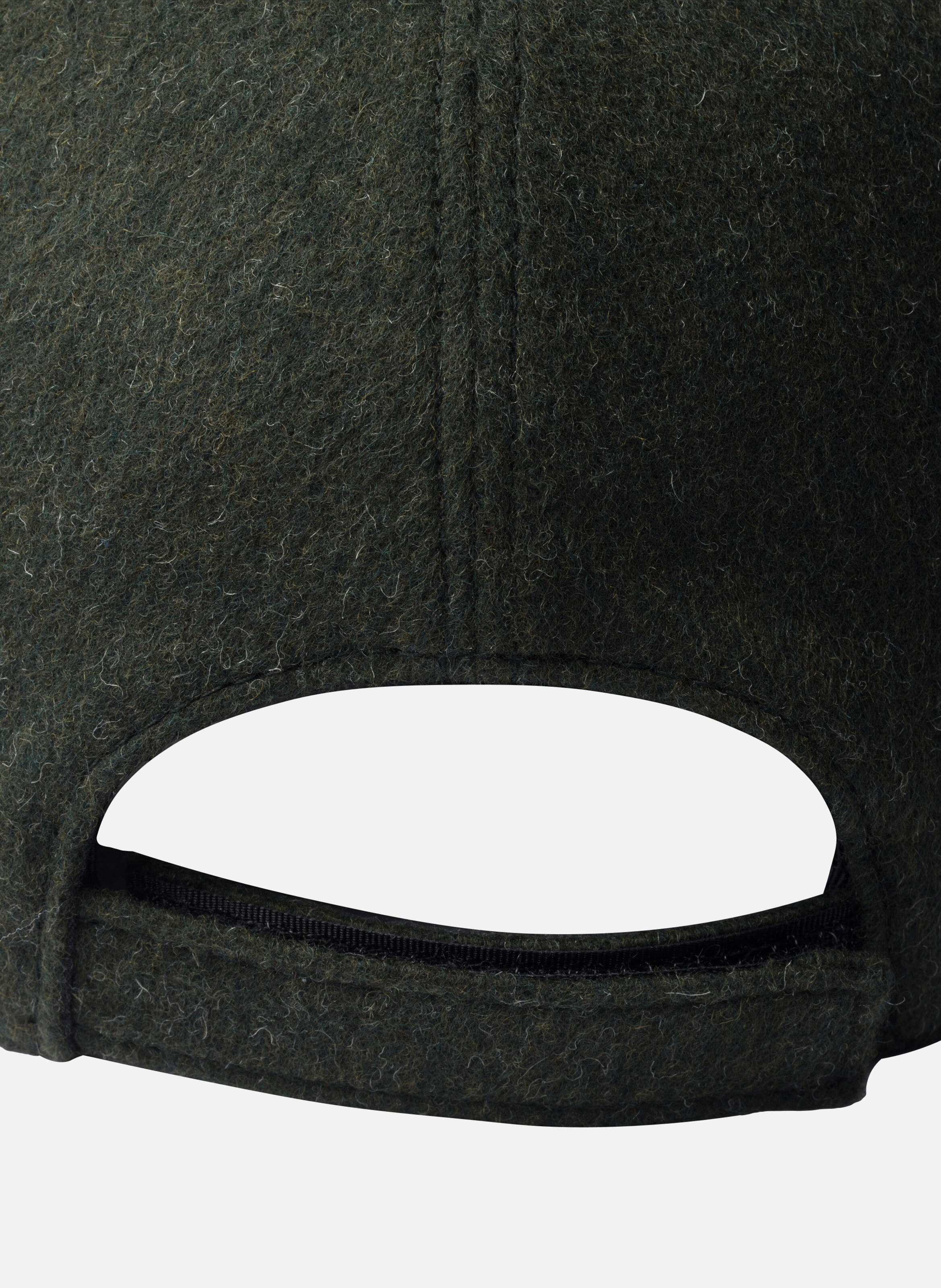 Casquette de baseball en tissu loden PRADA Vert