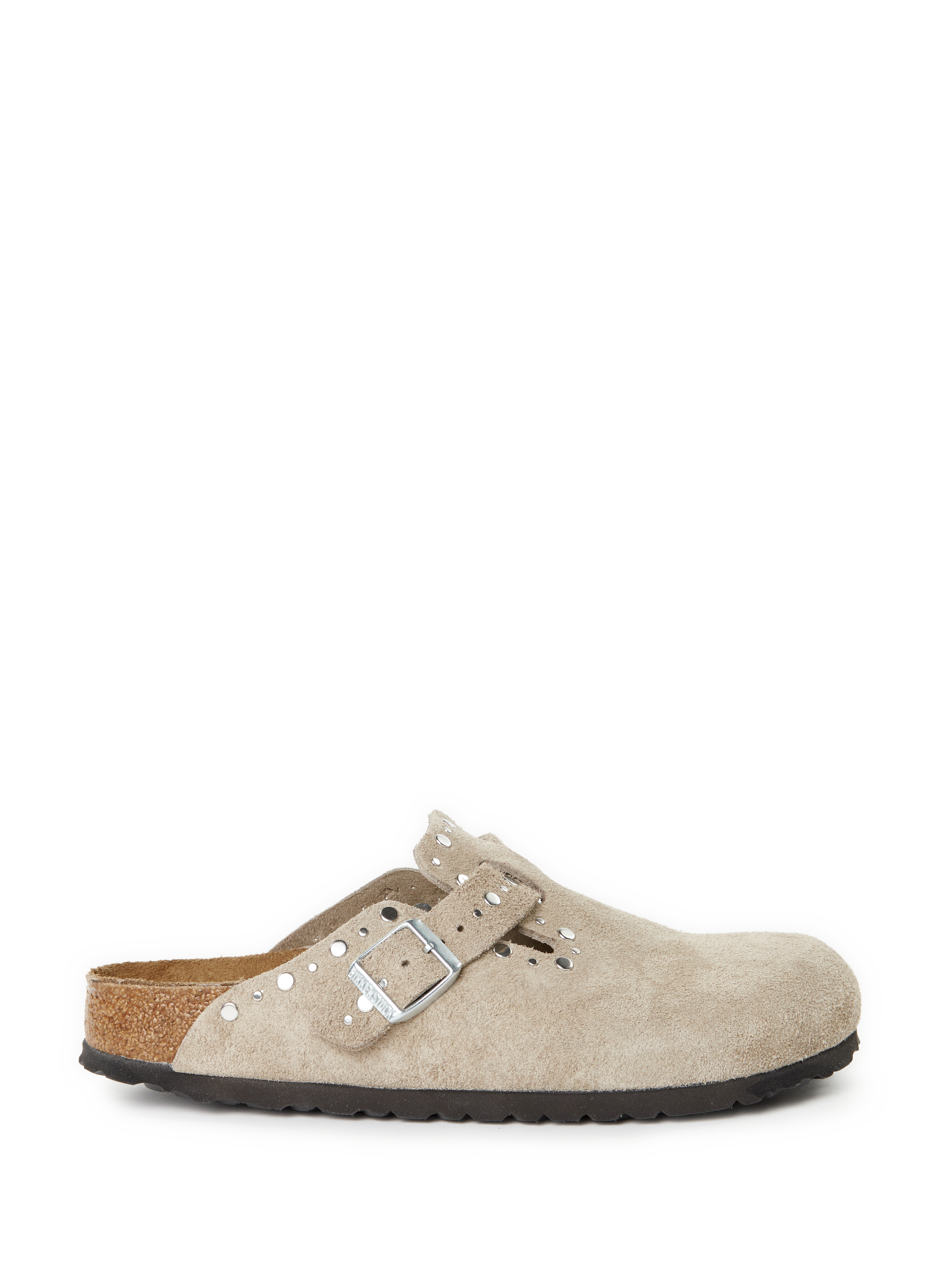 BIRKENSTOCK Mules Boston en cuir de vache Beige