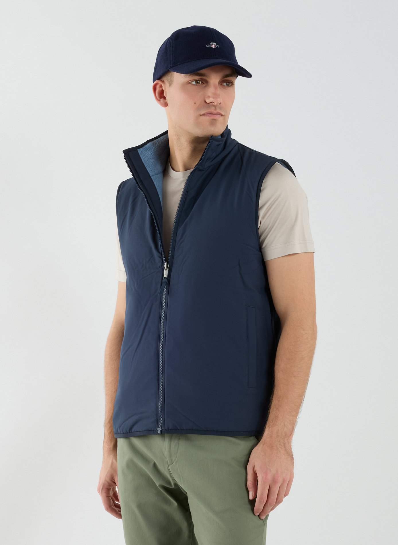 Reversible sherpa sleeveless jacket T-KIT. AIGLE Blue