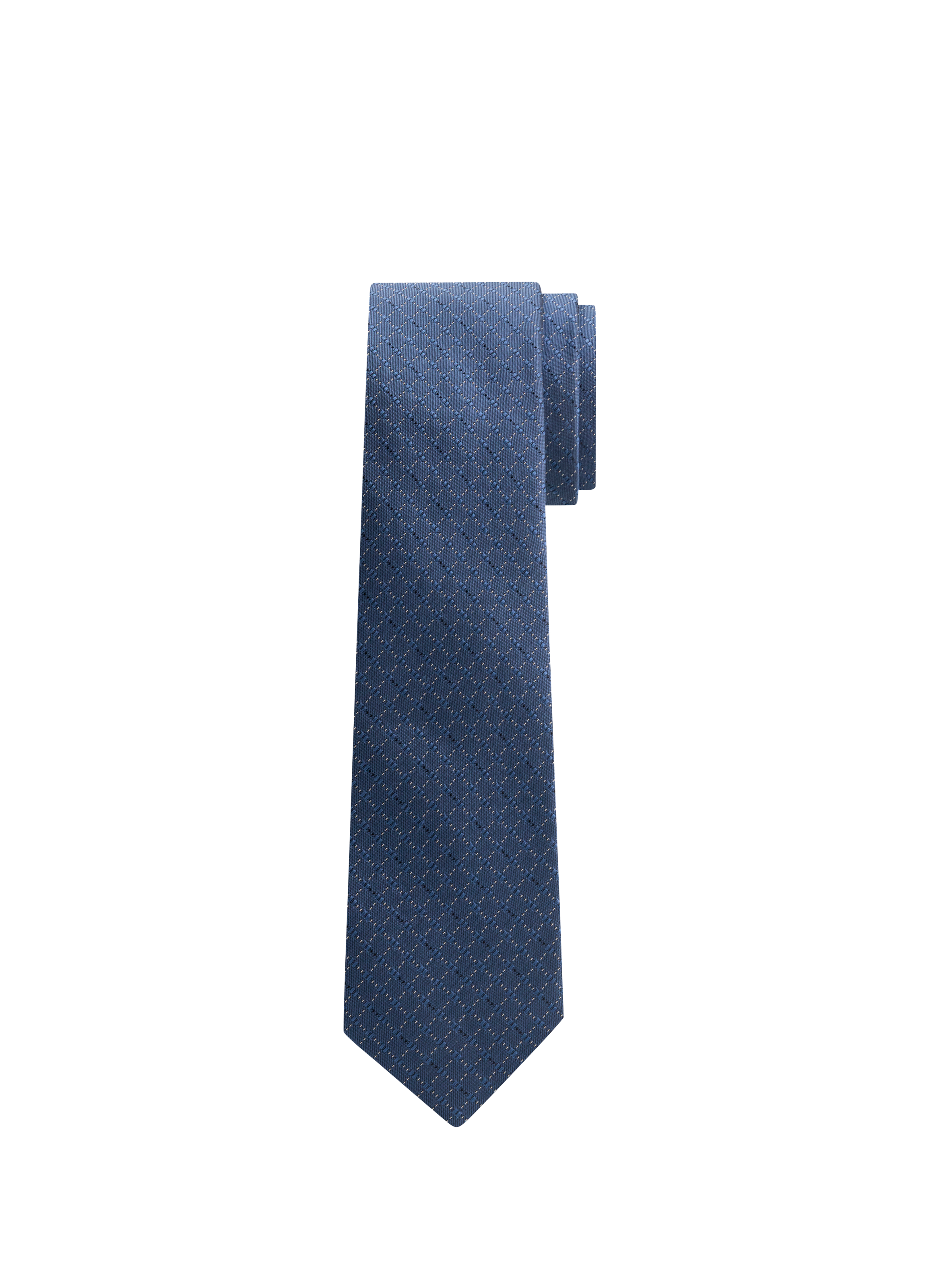 CALVIN KLEIN Classic silk jacquard tie Blue