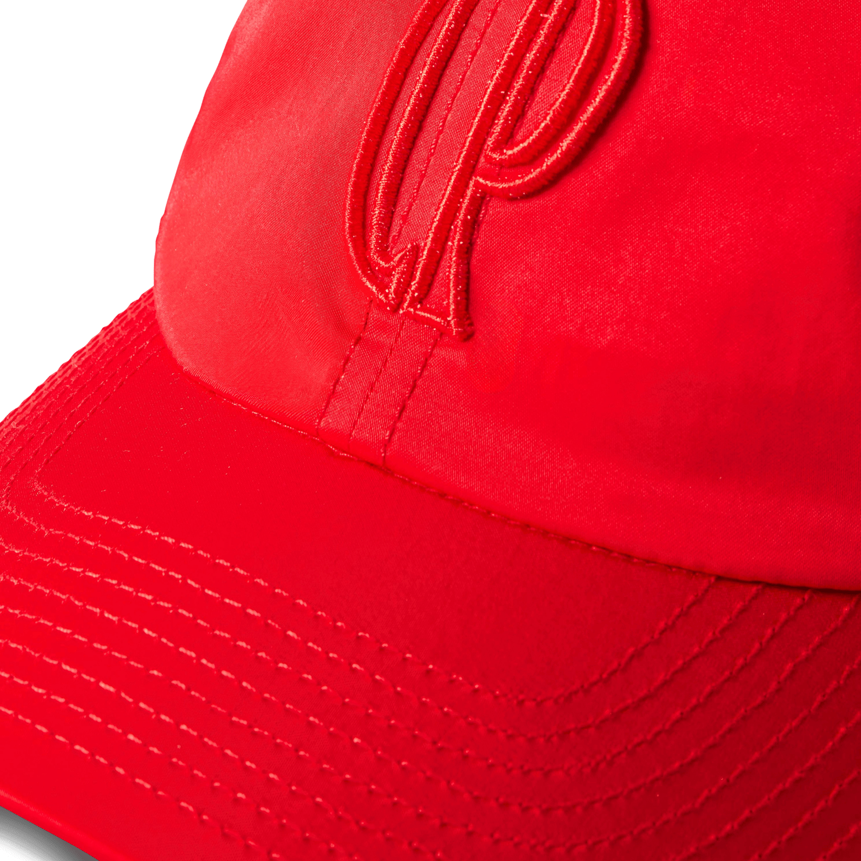 Casquette brodée satinée CLAUDIE PIERLOT Rouge