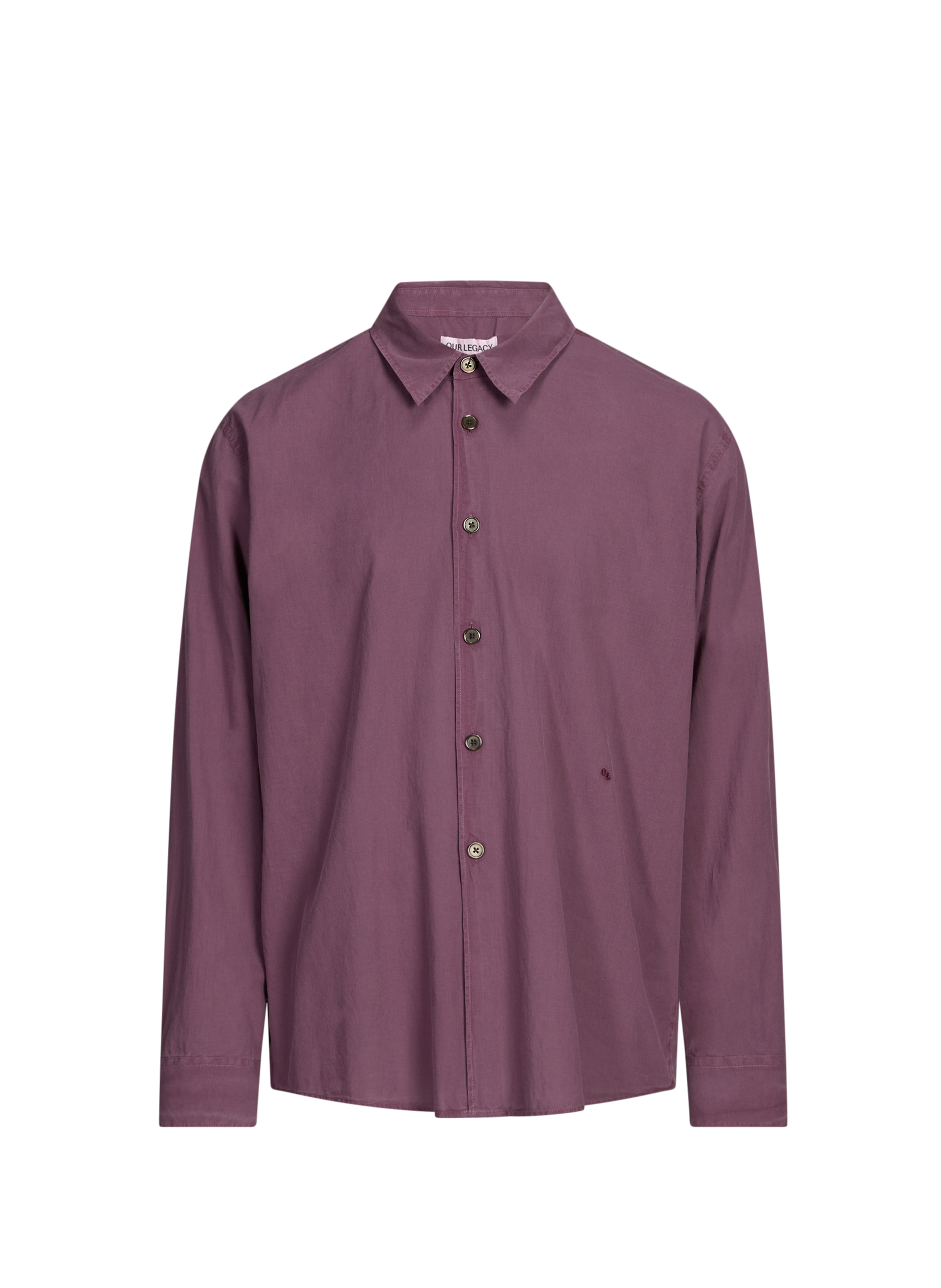 OUR LEGACY Oversized classic cotton shirt Purple