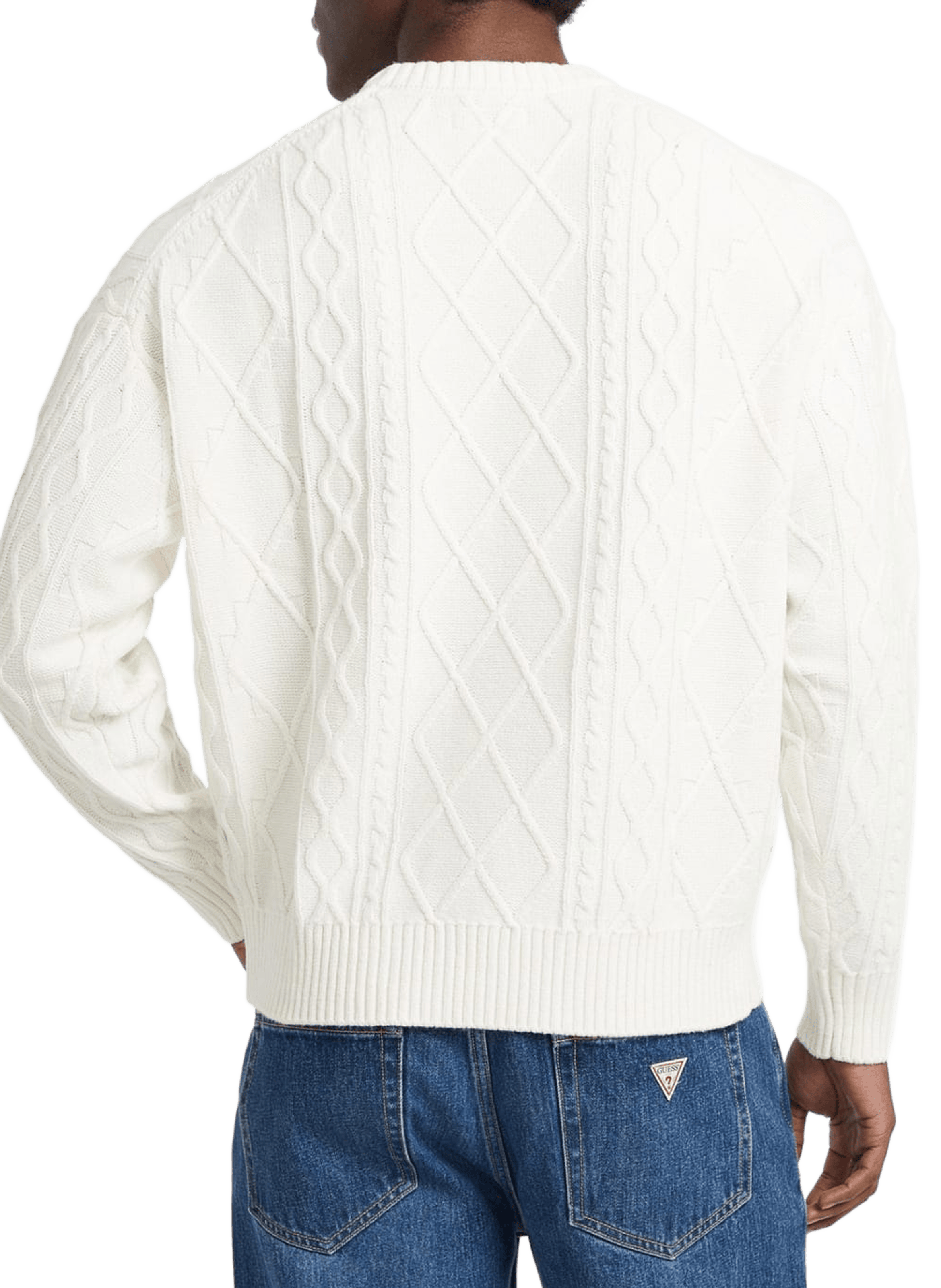 Cotton-blend jumper GUESS Beige