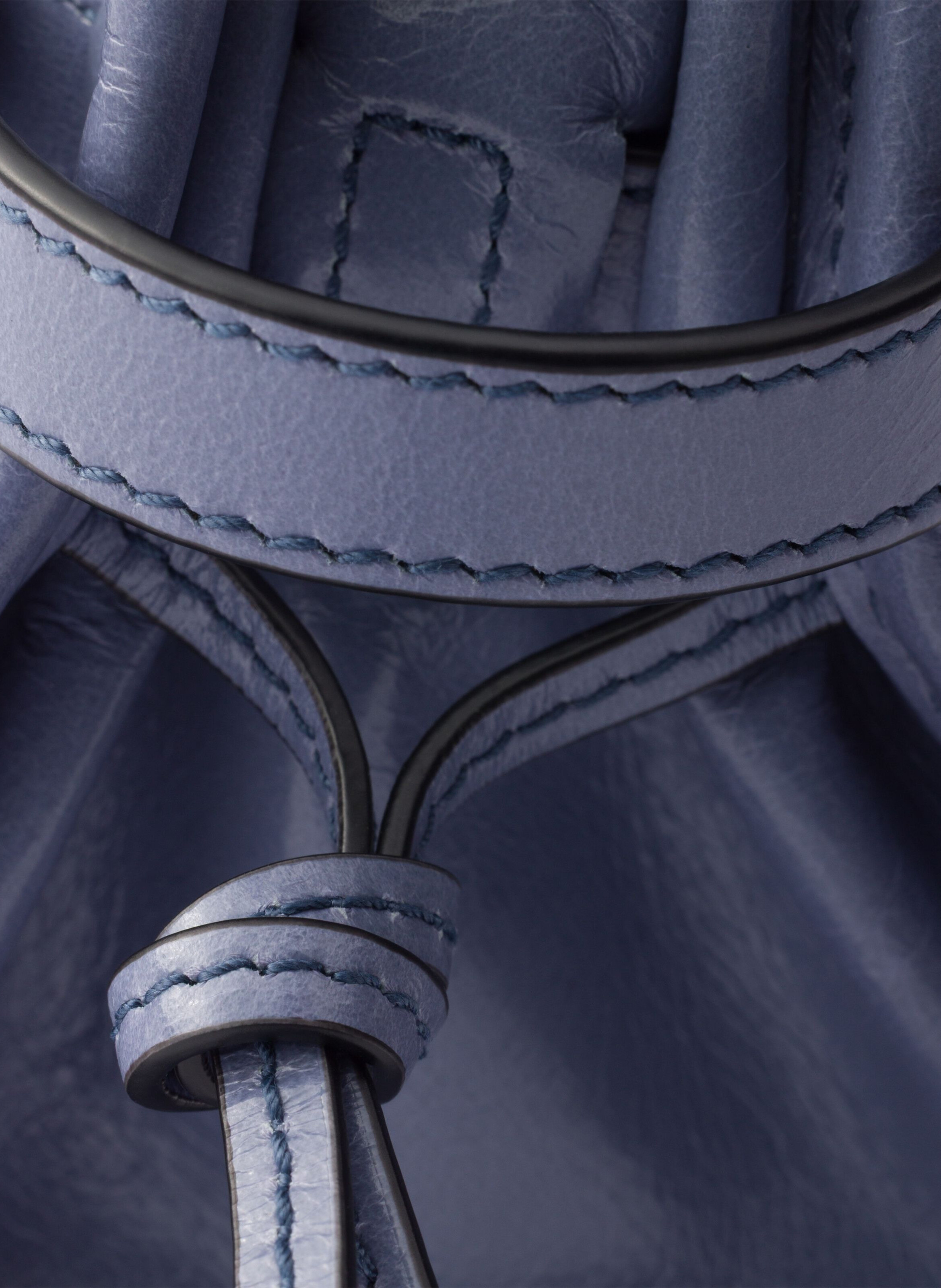 Mini sac à main prada bonnie en cuir PRADA Bleu