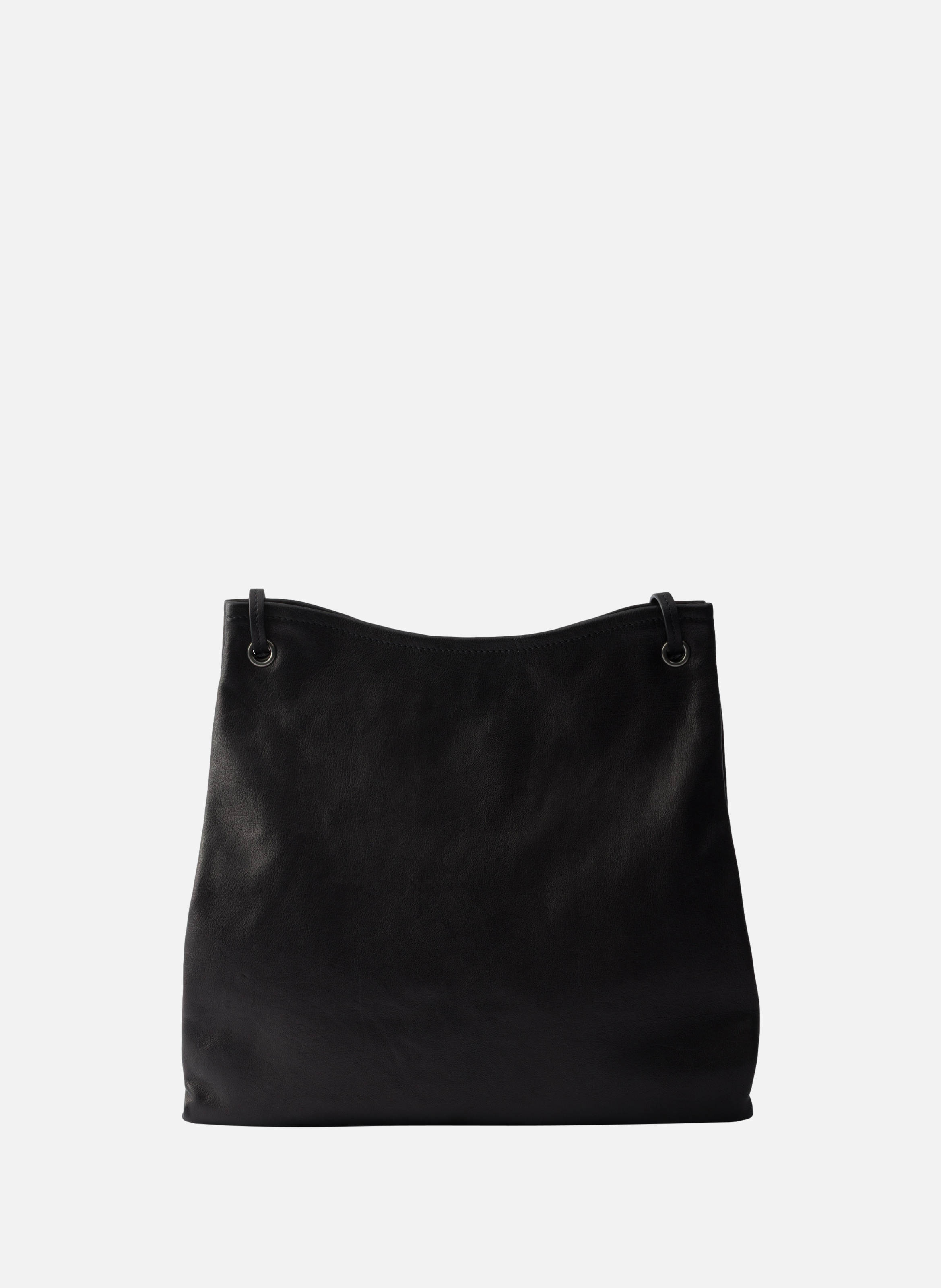 Grand sac en cuir PRADA Noir
