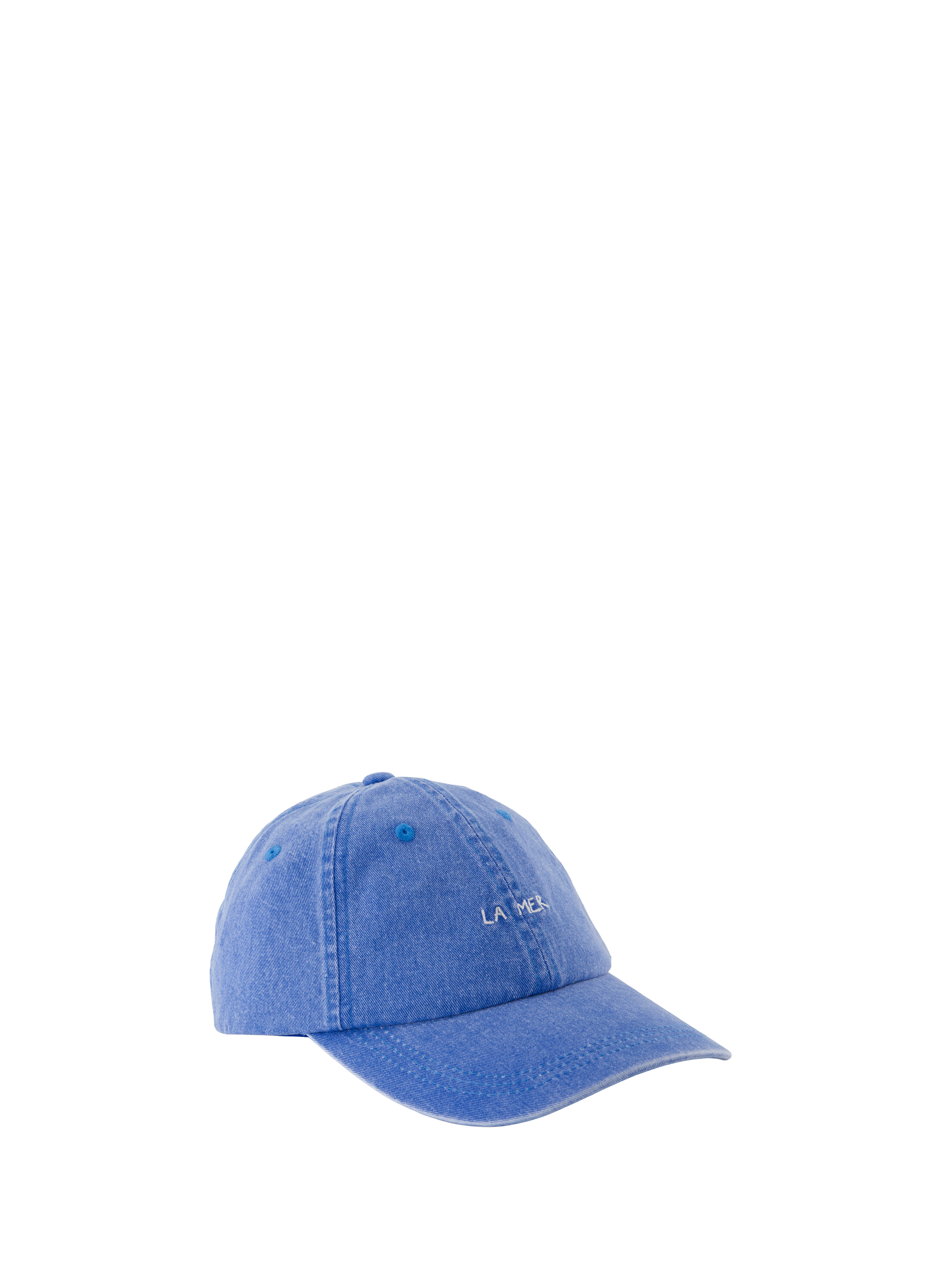 Embroidered La Mer cotton cap MAISON LABICHE Blue