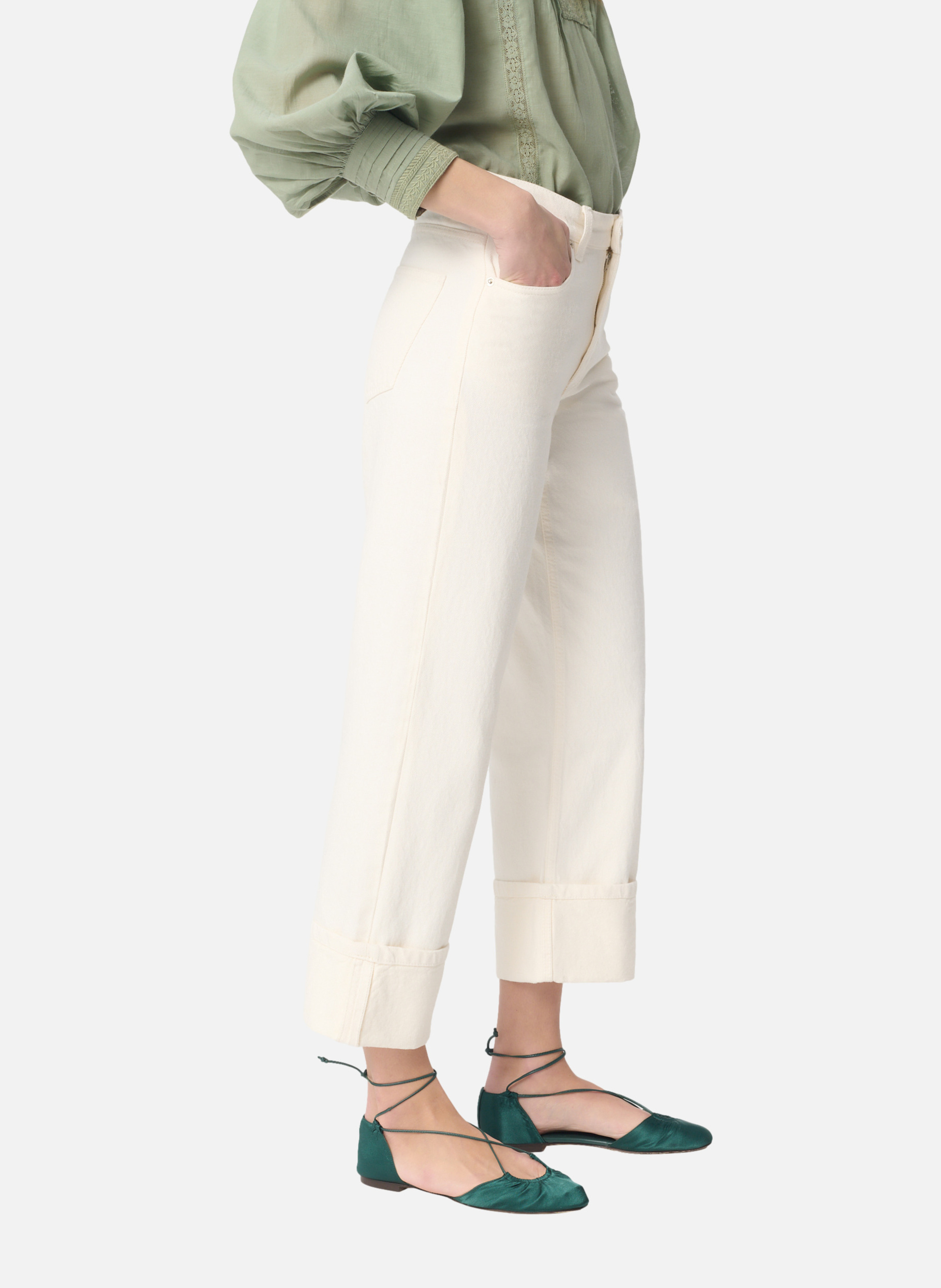 Jean geronimo VANESSA BRUNO Blanc