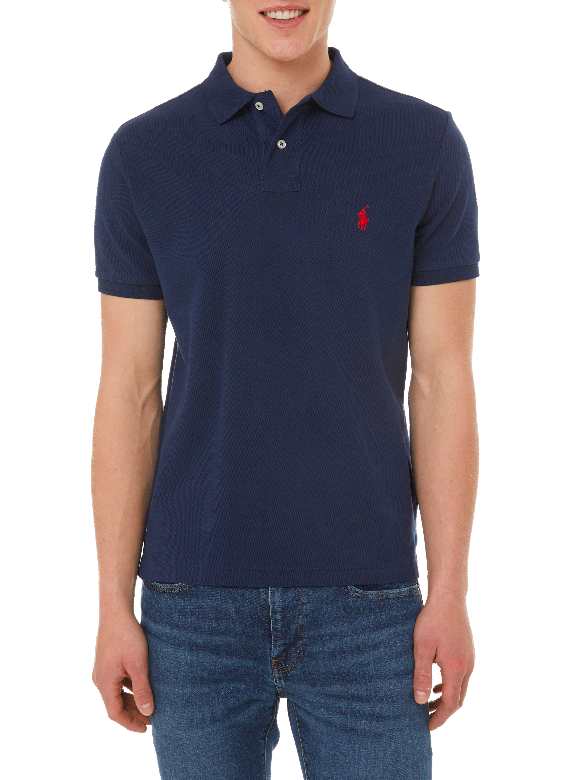 Cotton piqué polo shirt POLO RALPH LAUREN Blue