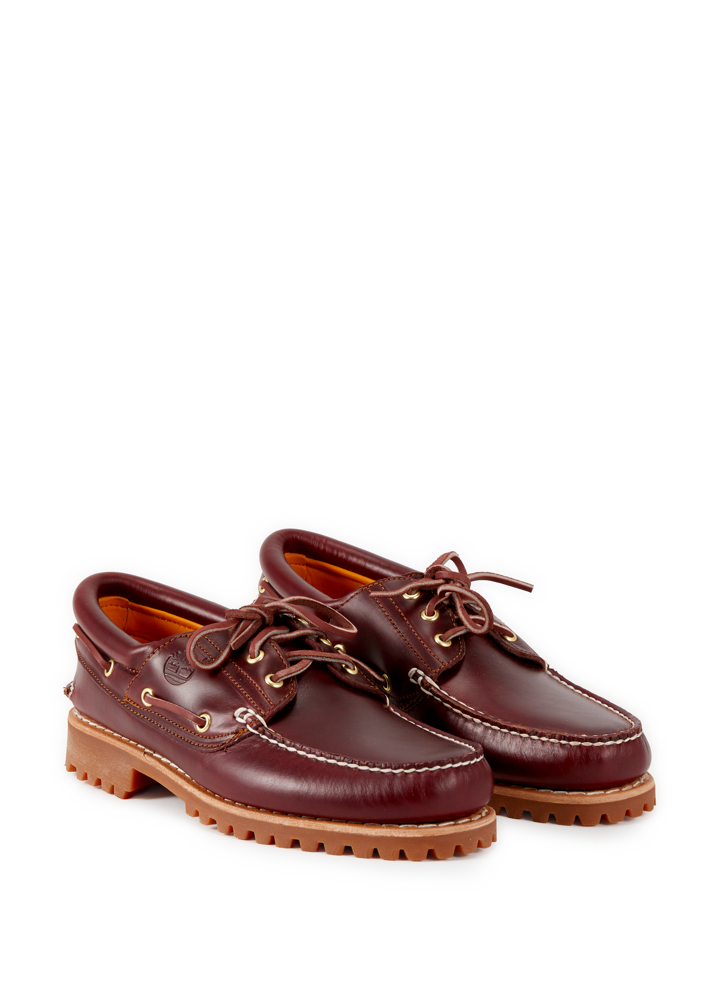 Mocassins en cuir avec surpiqûres TIMBERLAND Rouge