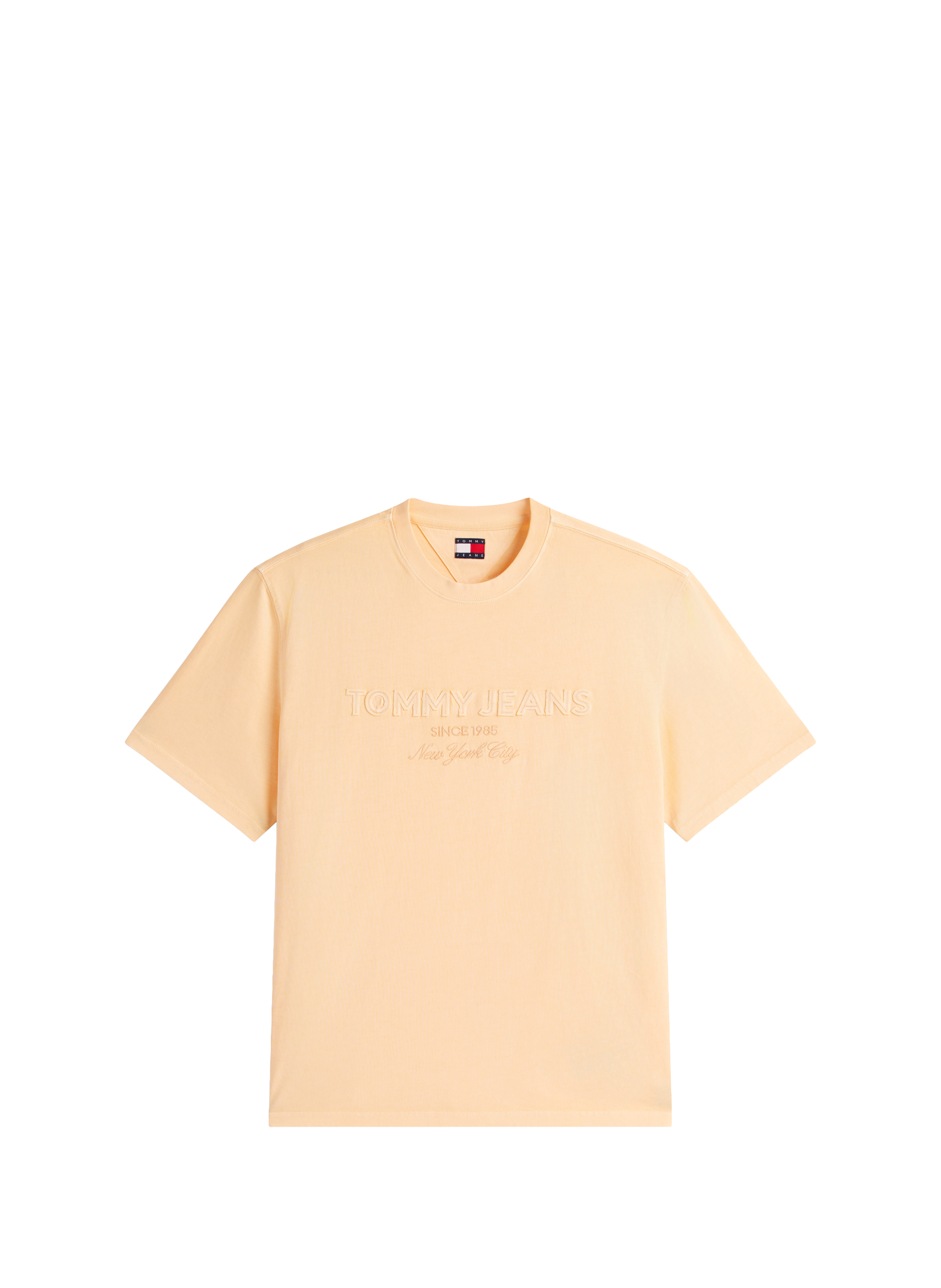 Short-sleeved oversized cotton T-shirt TOMMY HILFIGER Orange