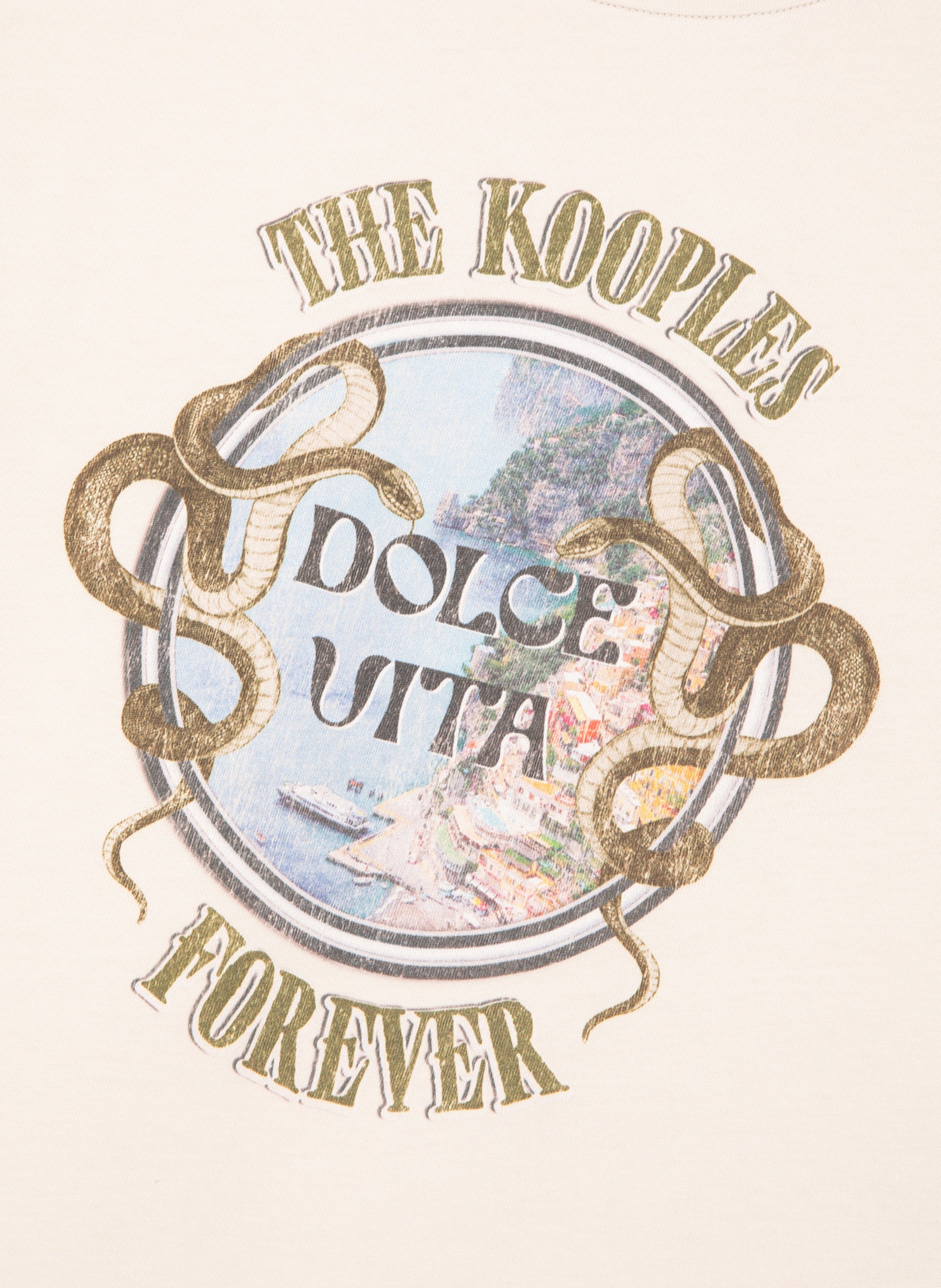 T-shirt avec sérigraphie THE KOOPLES Beige