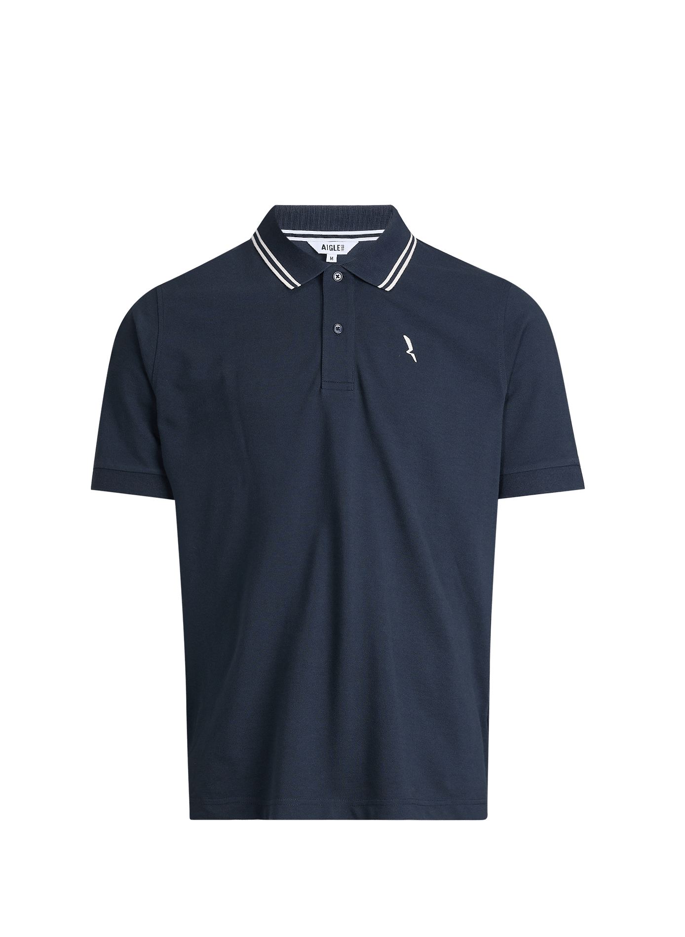 Short-sleeved polo shirt in blended cotton AIGLE Blue