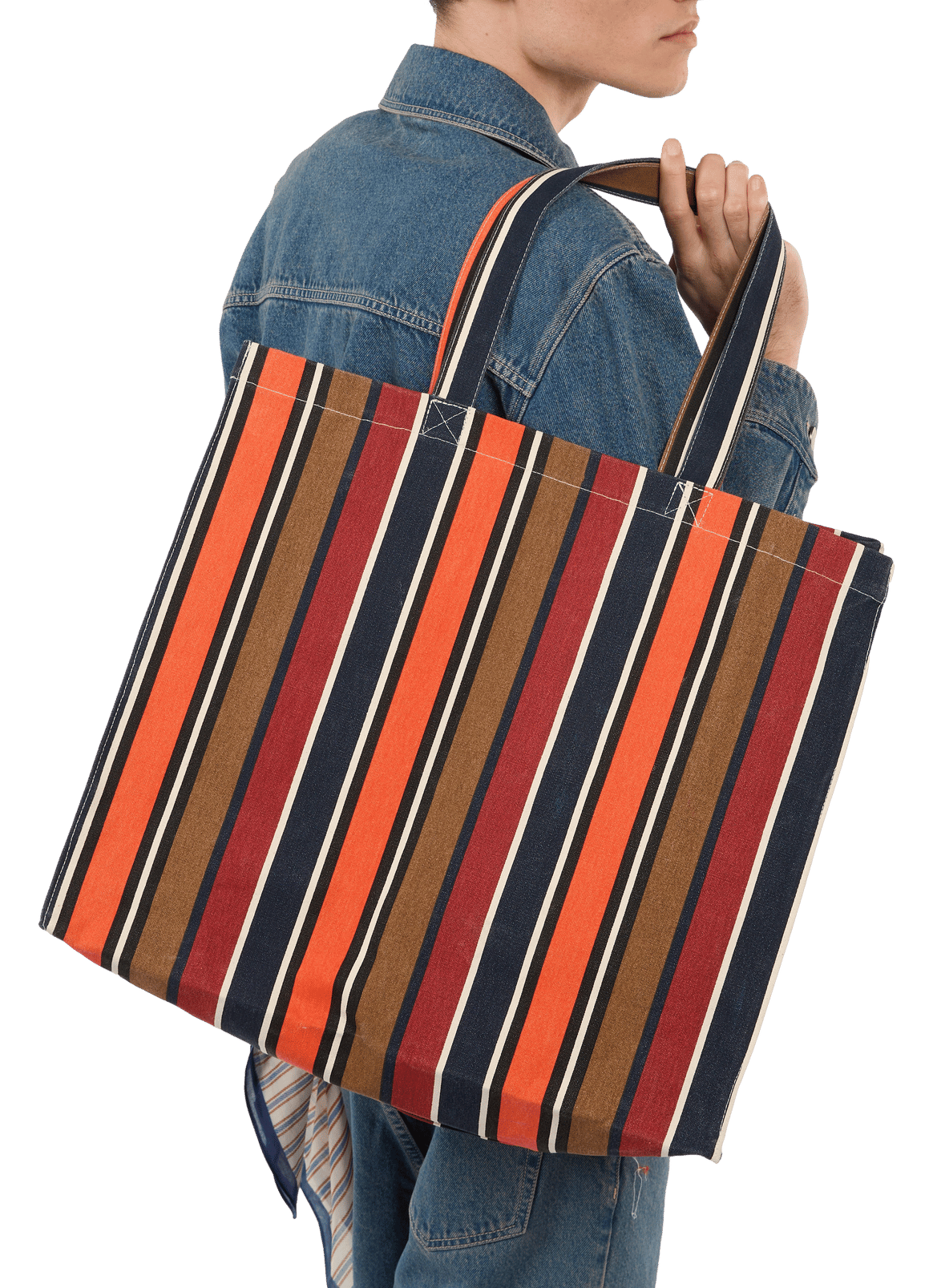 Camouflage cotton tote bag SAISON 1865 Multicolour