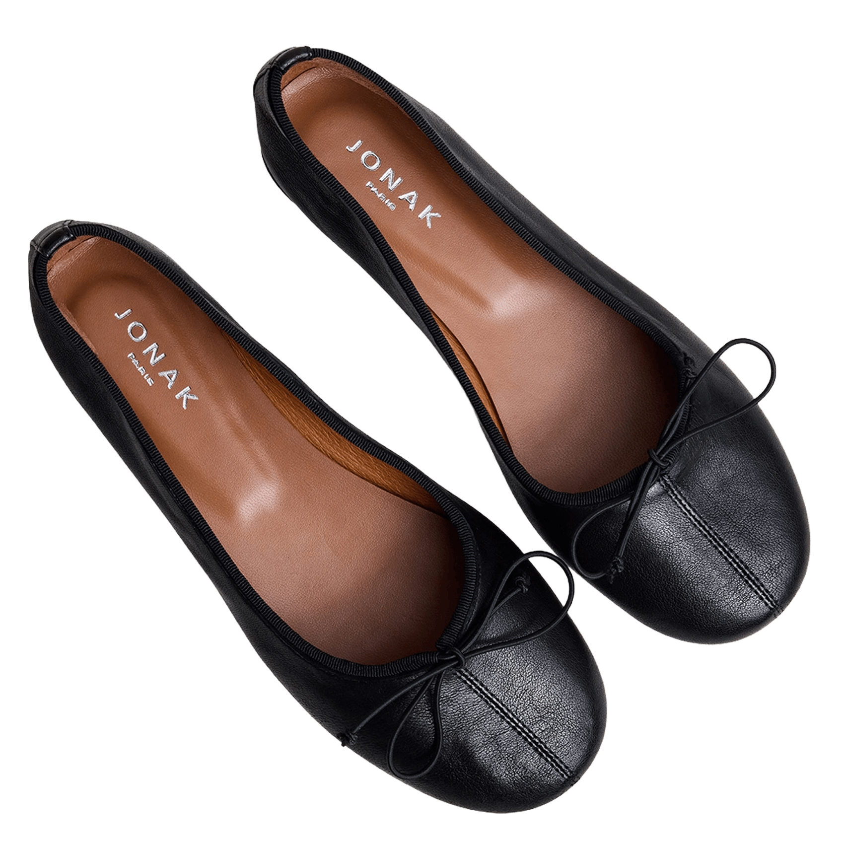 Ballerines en cuir dallette JONAK Noir
