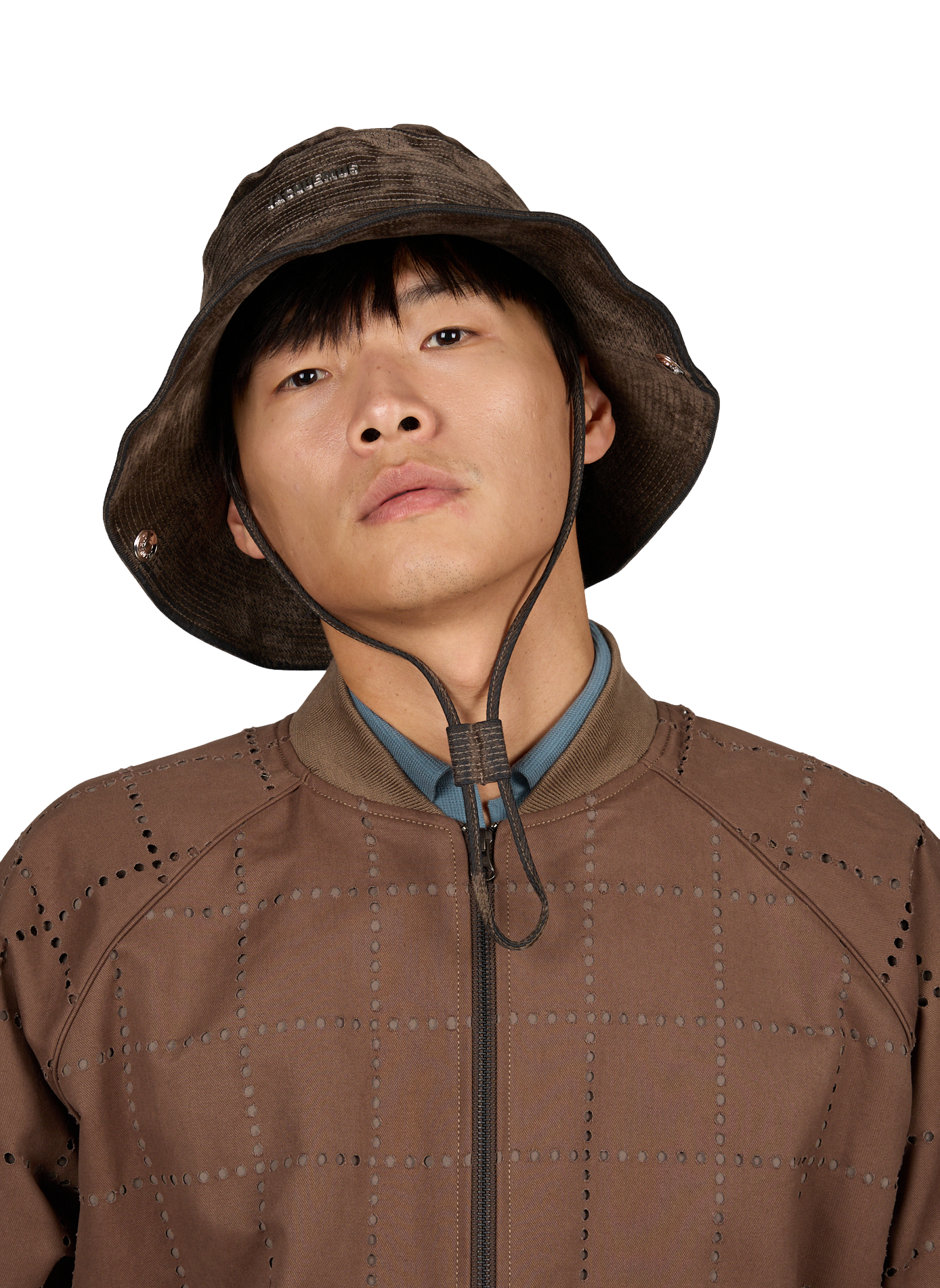 The Bob De-Nîmes cotton velvet JACQUEMUS Khaki