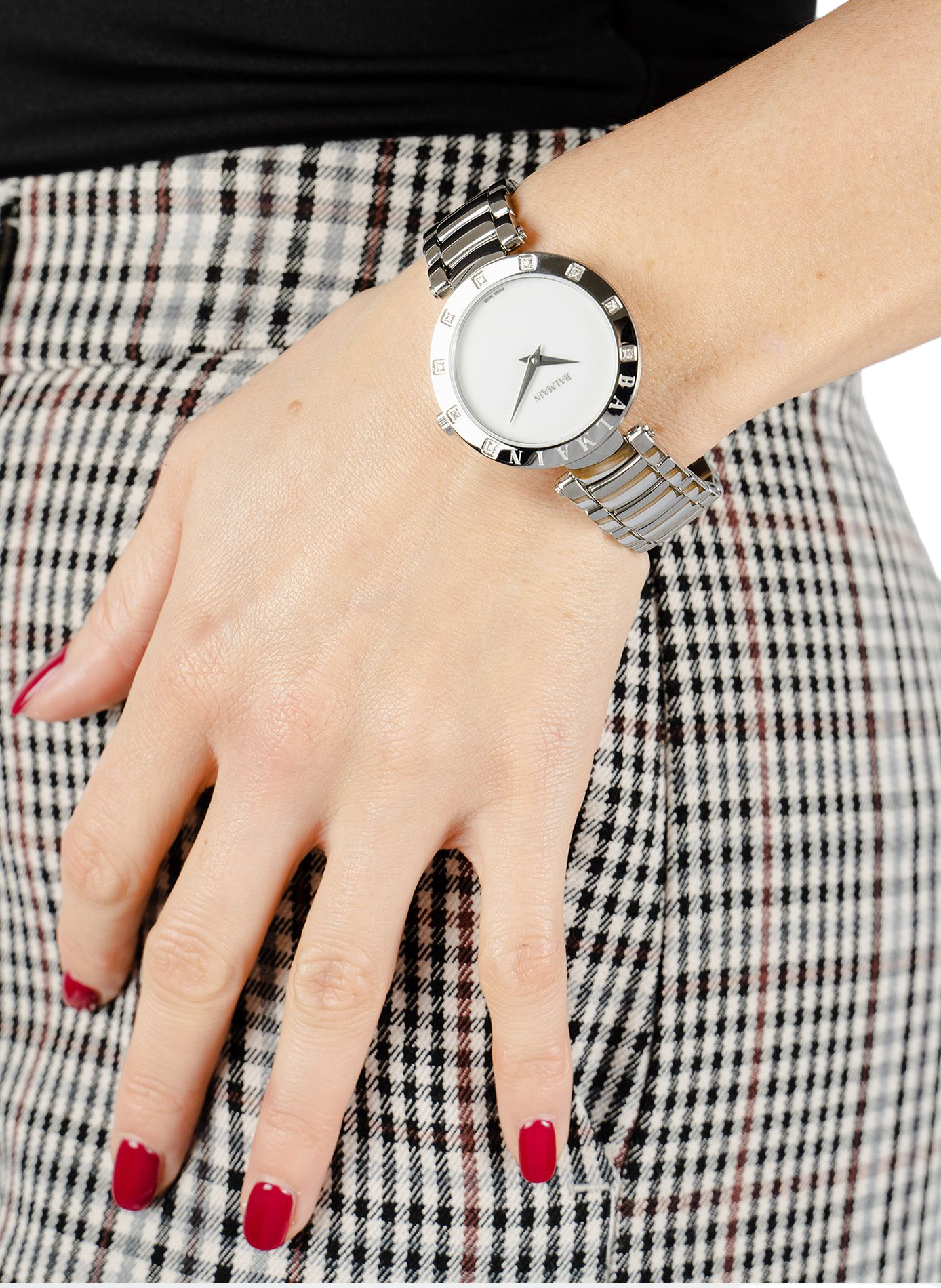 Montre quartz Balmainia en acier inoxydable BALMAIN WATCHES Argent