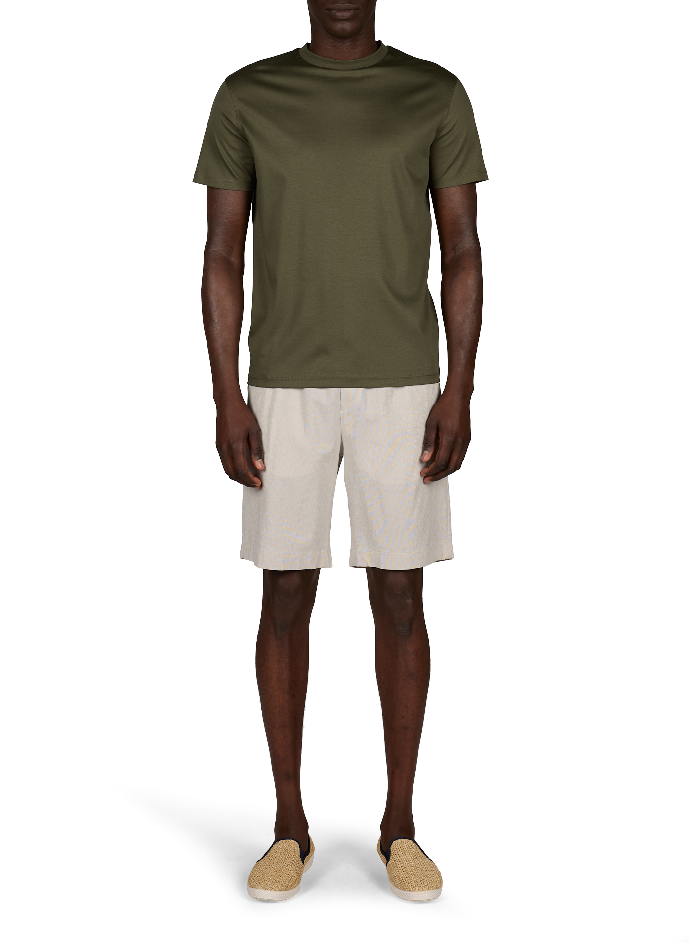 Kurzes Regular-Streifenhemd STRELLSON Beige