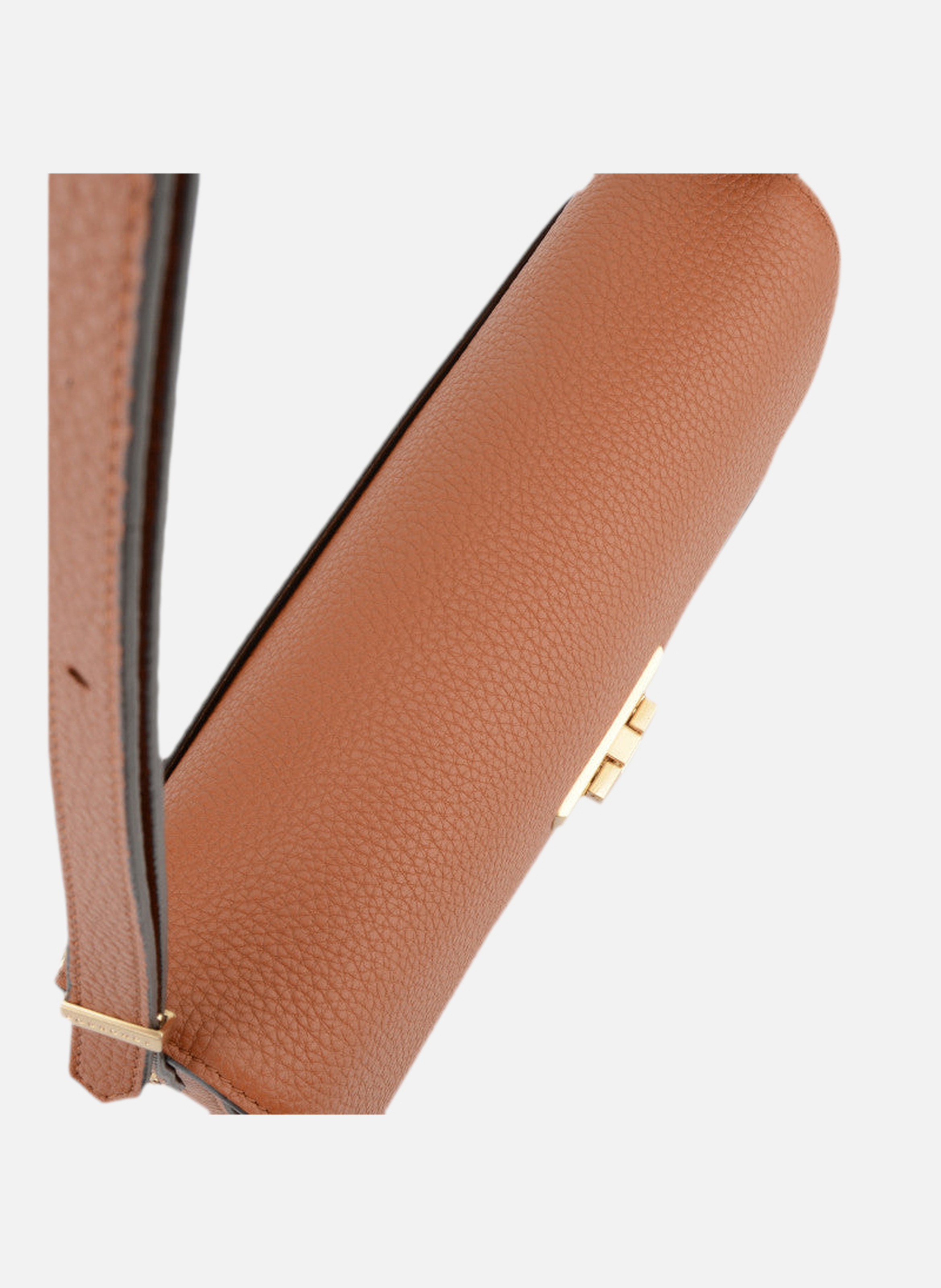Auteuil | sac porté travers gm en cuir de vachette POURCHET Marron