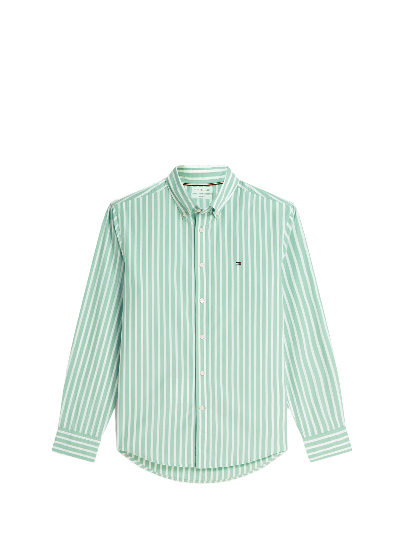 Striped shirt with embroidered logo in cotton TOMMY HILFIGER Multicolour