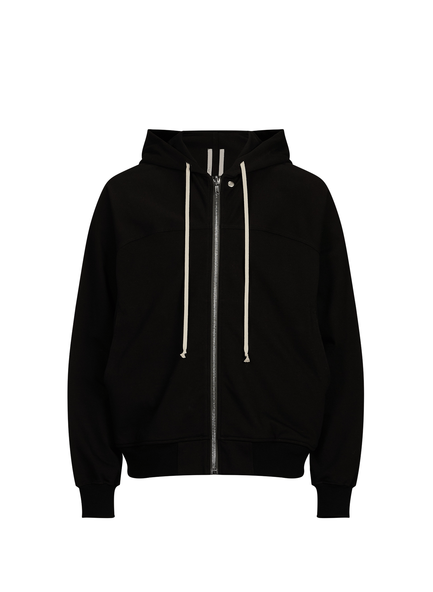 Rundhalsausschnitt-Sweatshirt aus Baumwolle RICK OWENS Schwarz