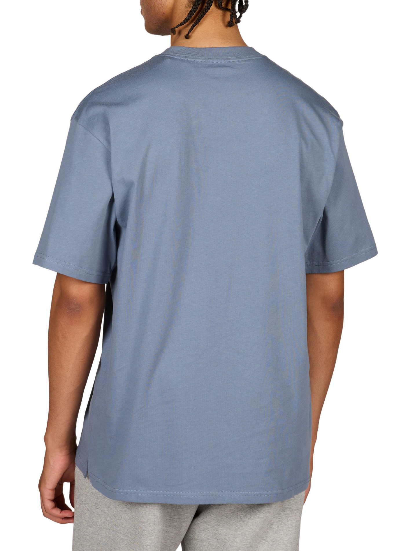 T-shirt droit à logo brodé en coton CARHARTT WIP Bleu
