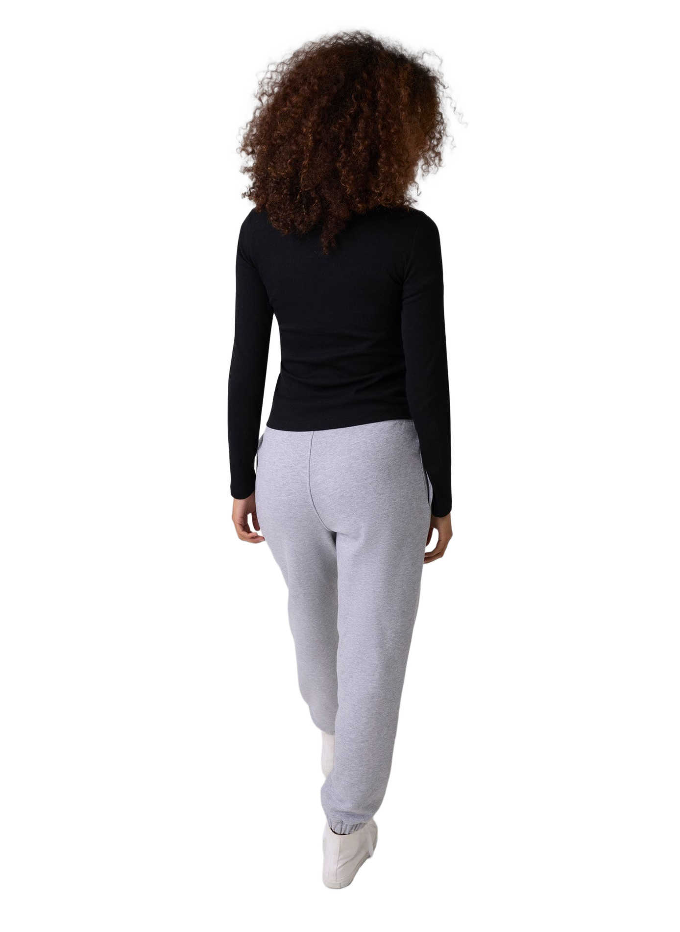 Tee-shirt col rond en coton mélangé GUESS Noir