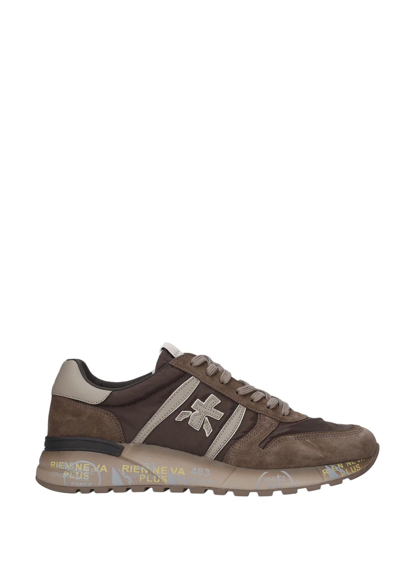 Zapatillas bajas LANDER de dos materiales con cordones PREMIATA Multicolor