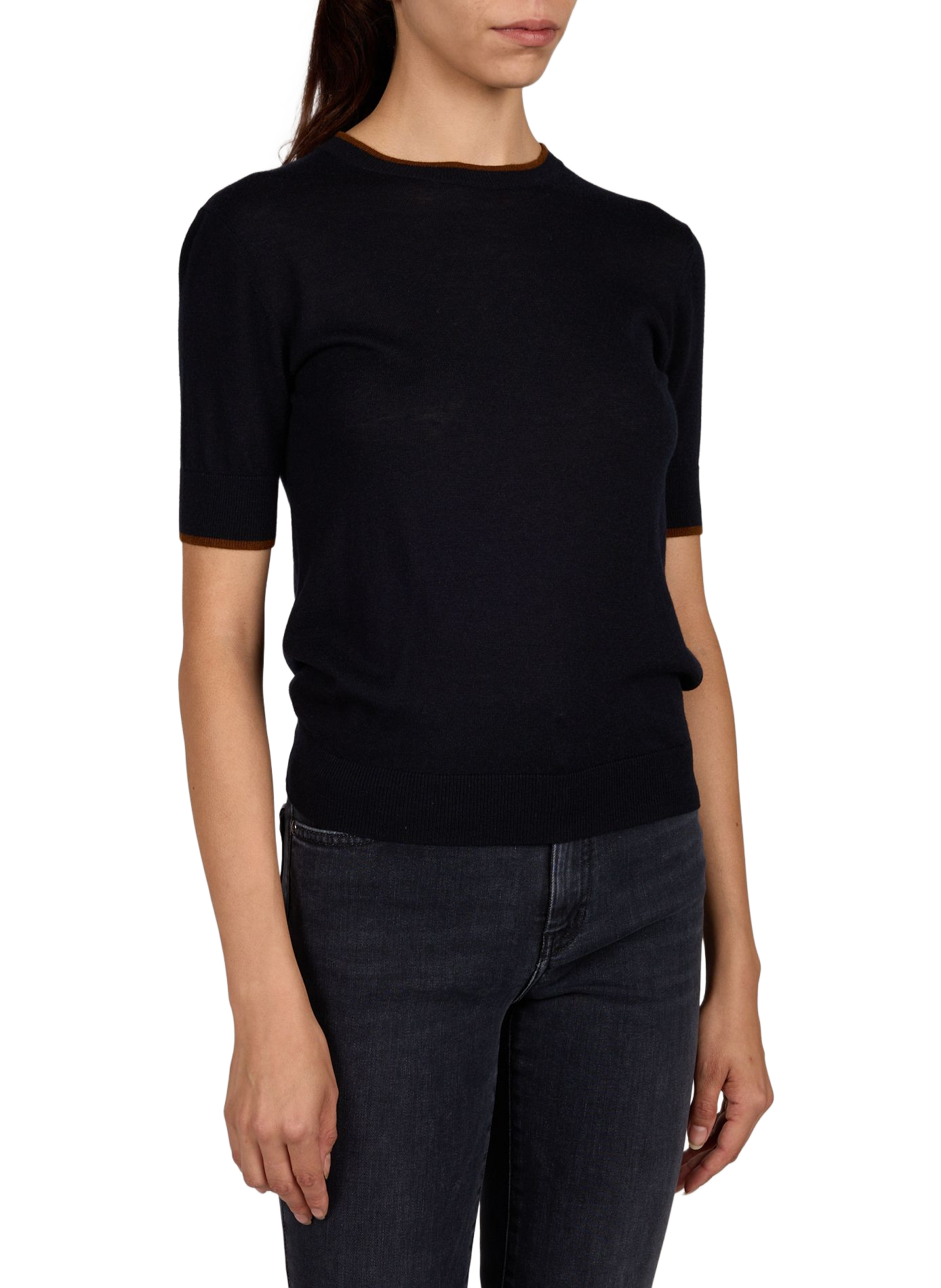 Round neck silk and wool sweater MAX MARA STUDIO Blue